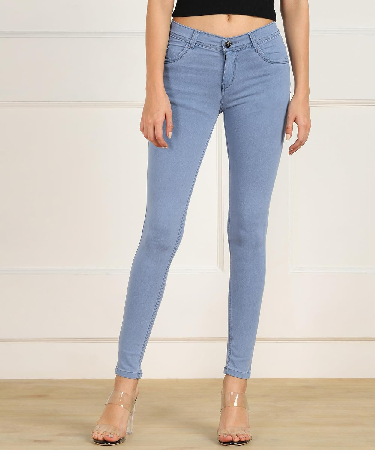 Women Cotton Blend Mid-Rise Jeans - Image 44