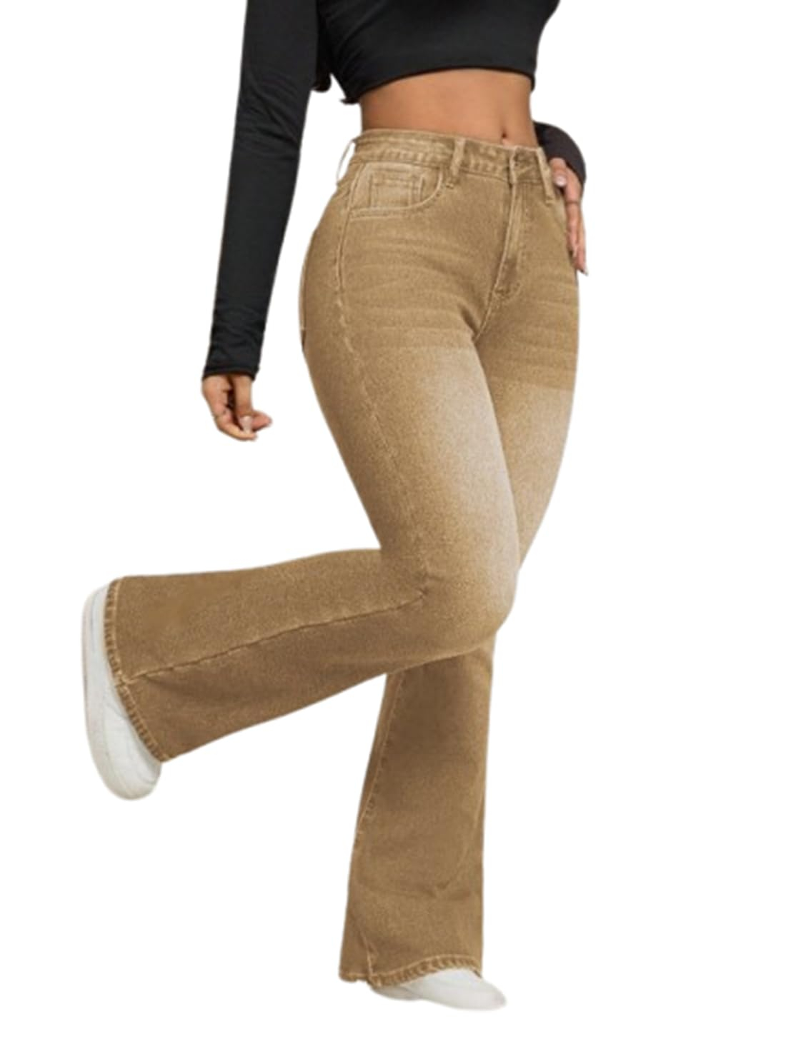 Women High-Waist Bootcut Flared Jeans - Image 18