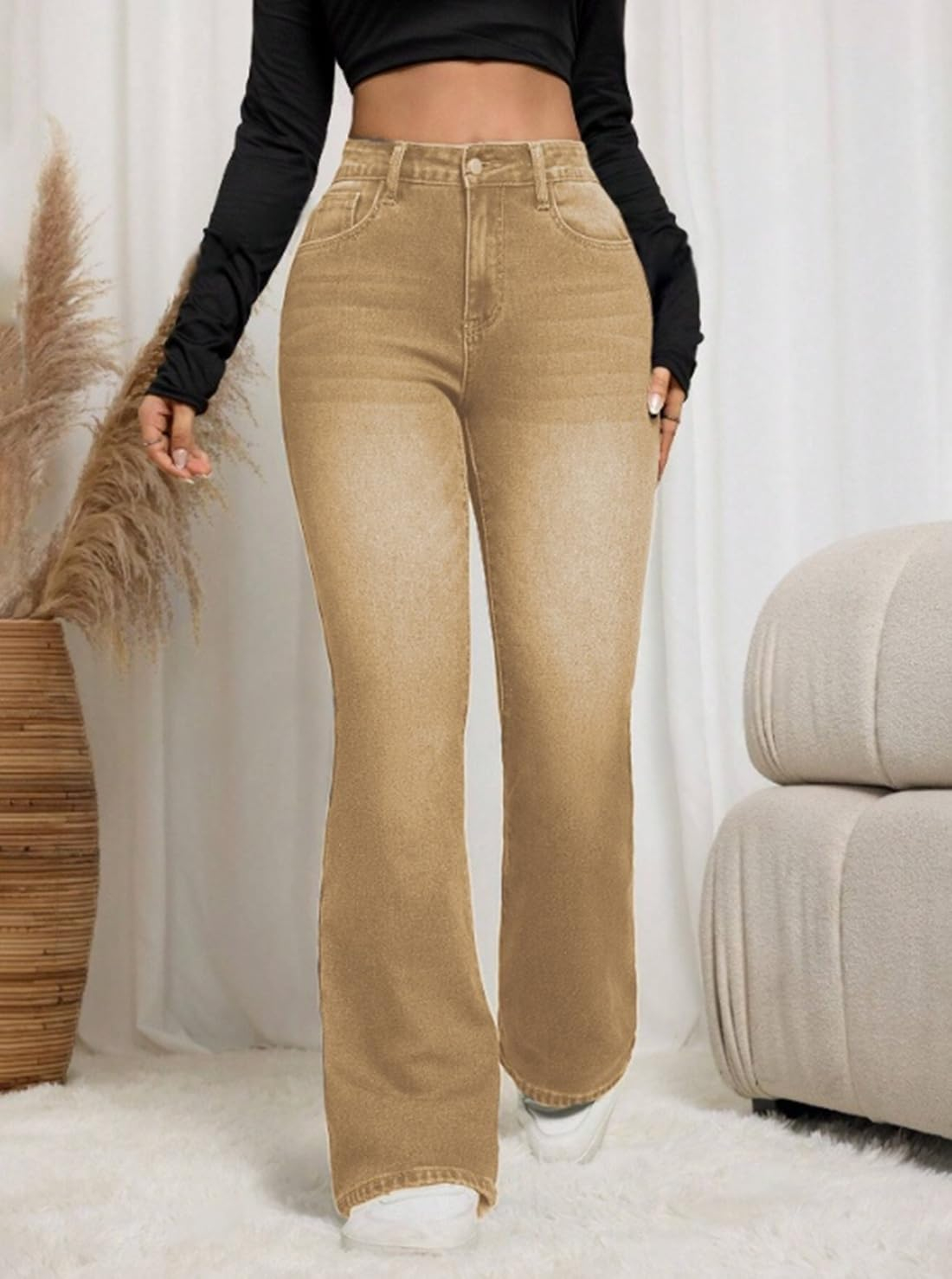 Women High-Waist Bootcut Flared Jeans - Image 19