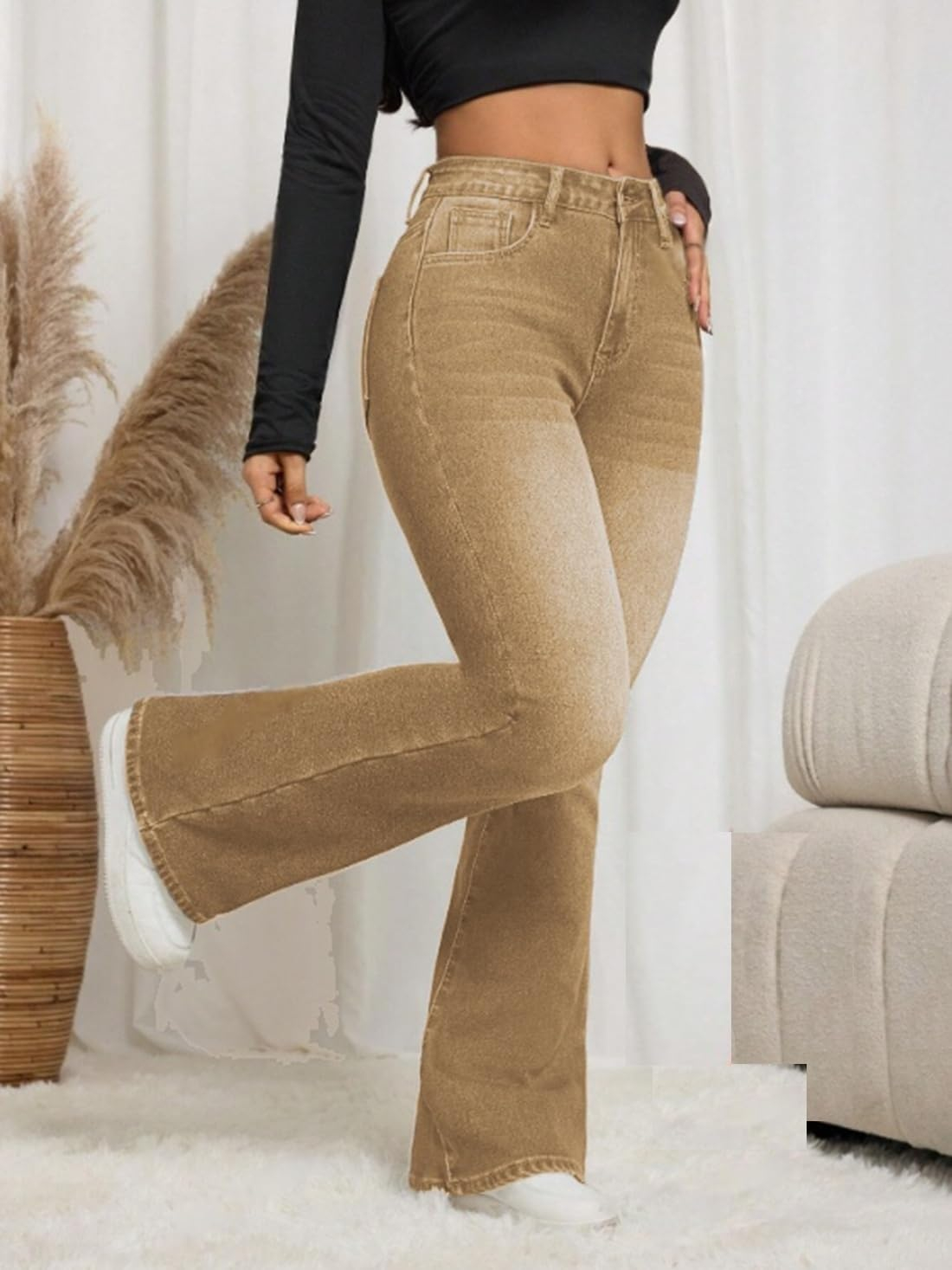 Women High-Waist Bootcut Flared Jeans - Image 21