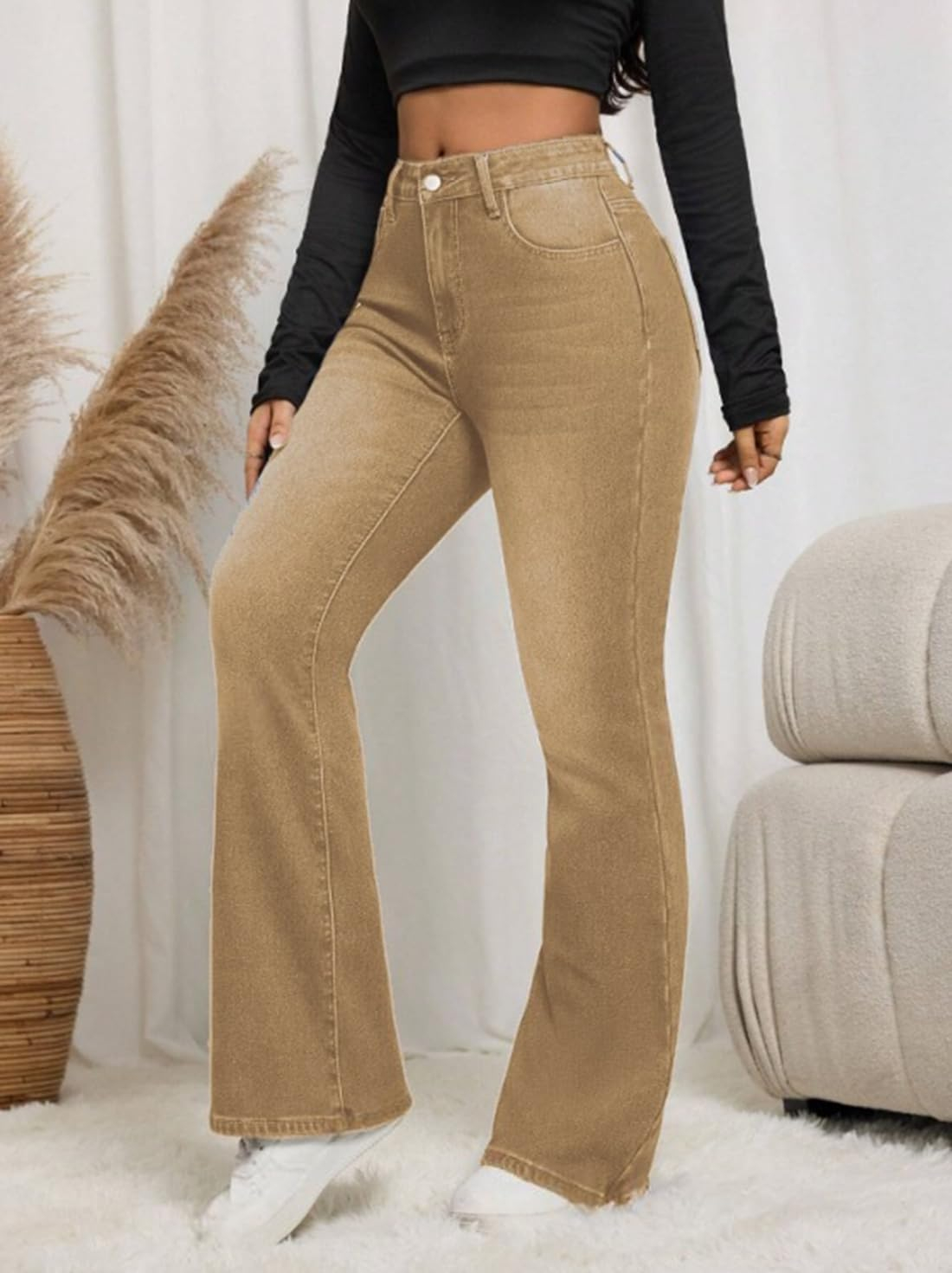 Women High-Waist Bootcut Flared Jeans - Image 22