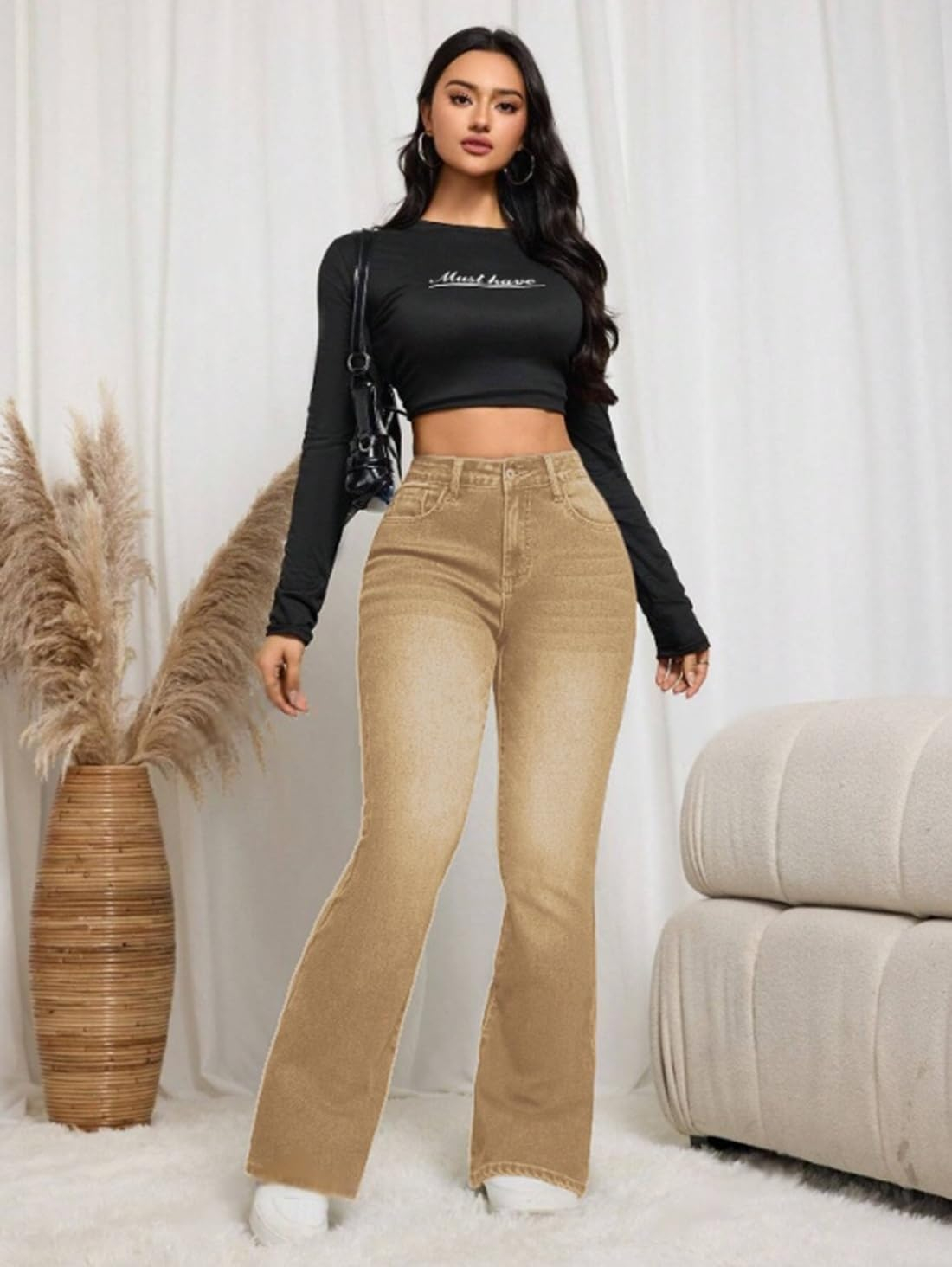 Women High-Waist Bootcut Flared Jeans - Image 23