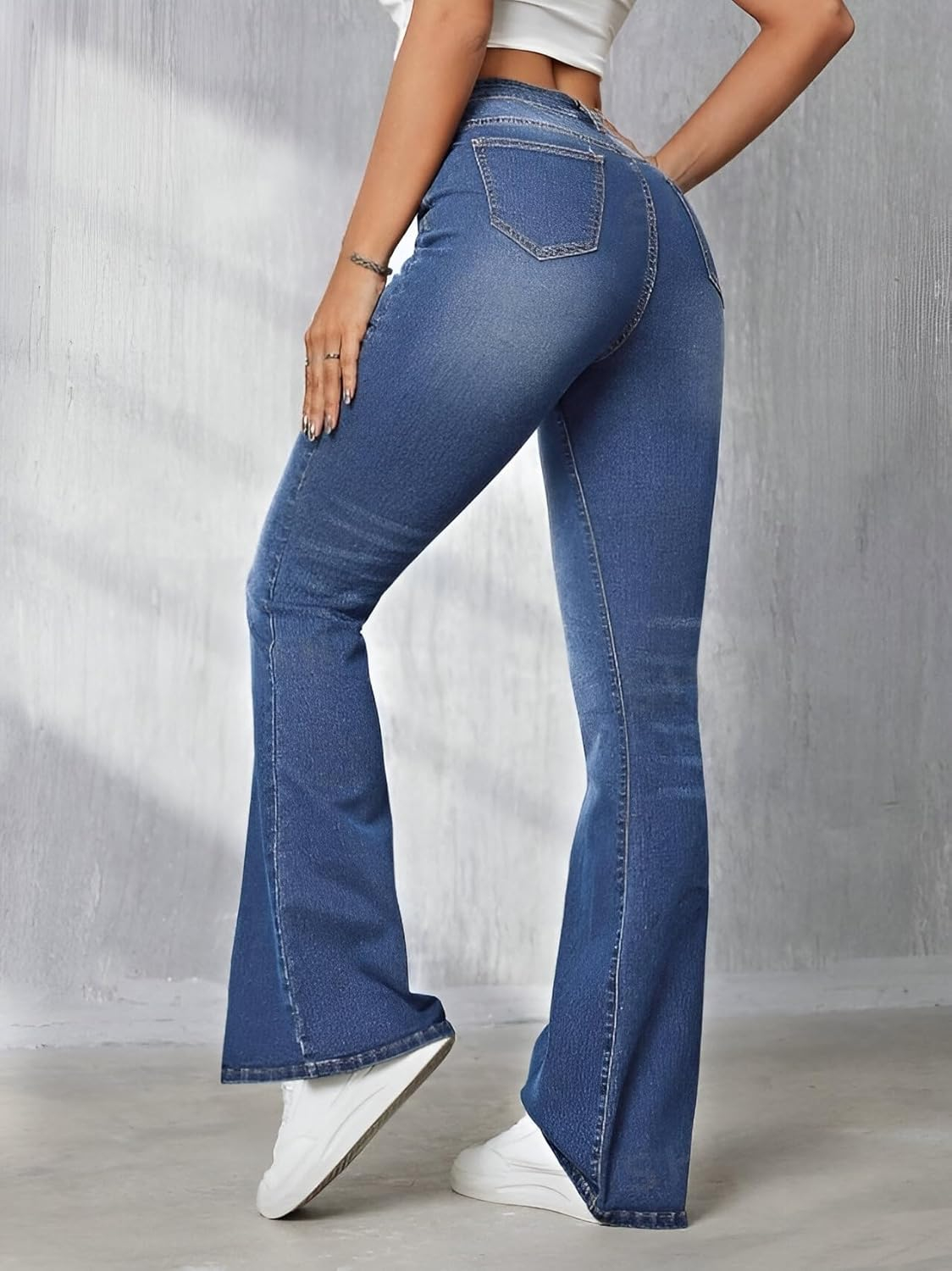 Women High-Waist Bootcut Flared Jeans - Image 25