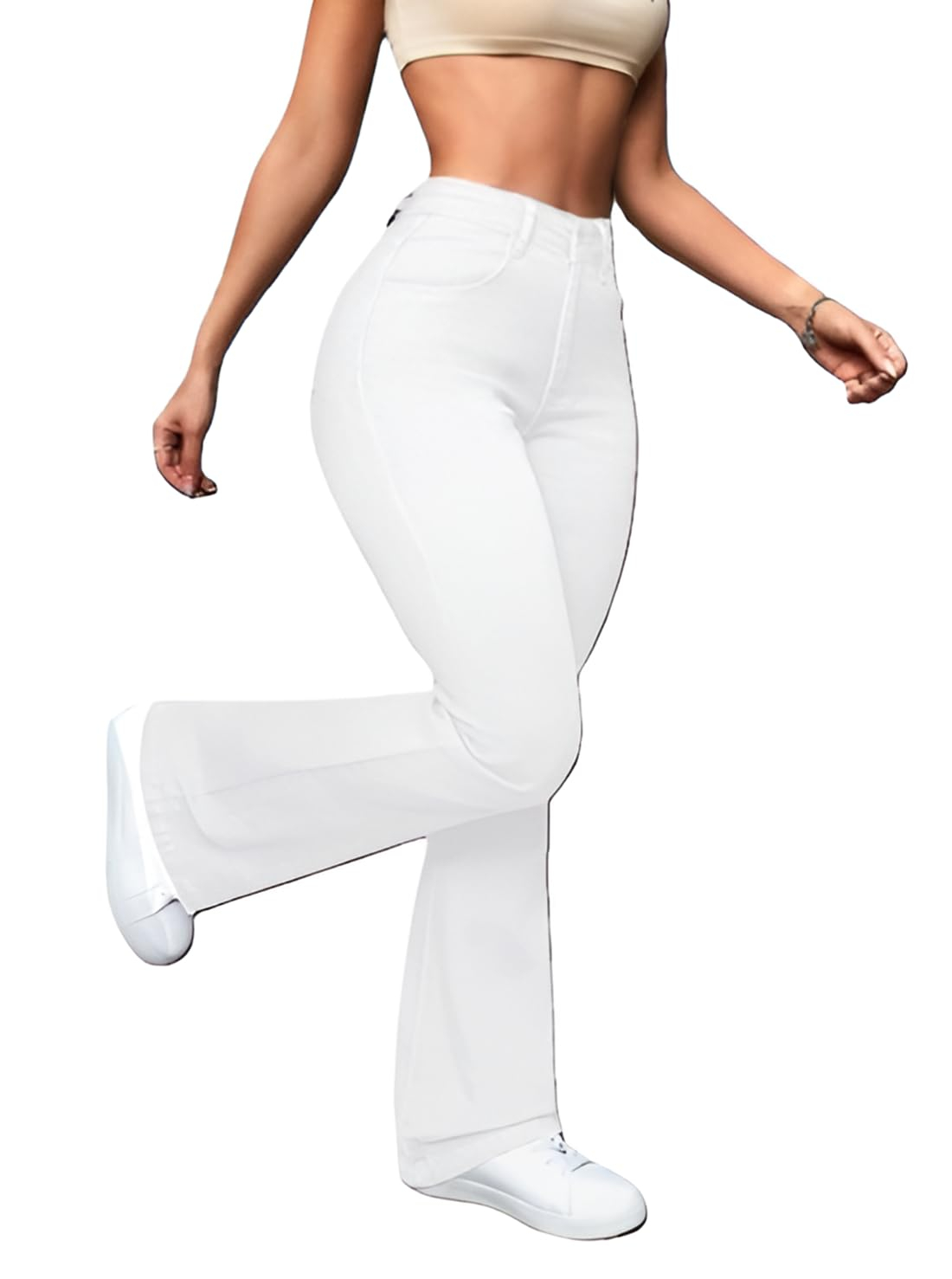 Women High-Waist Bootcut Flared Jeans - Image 30