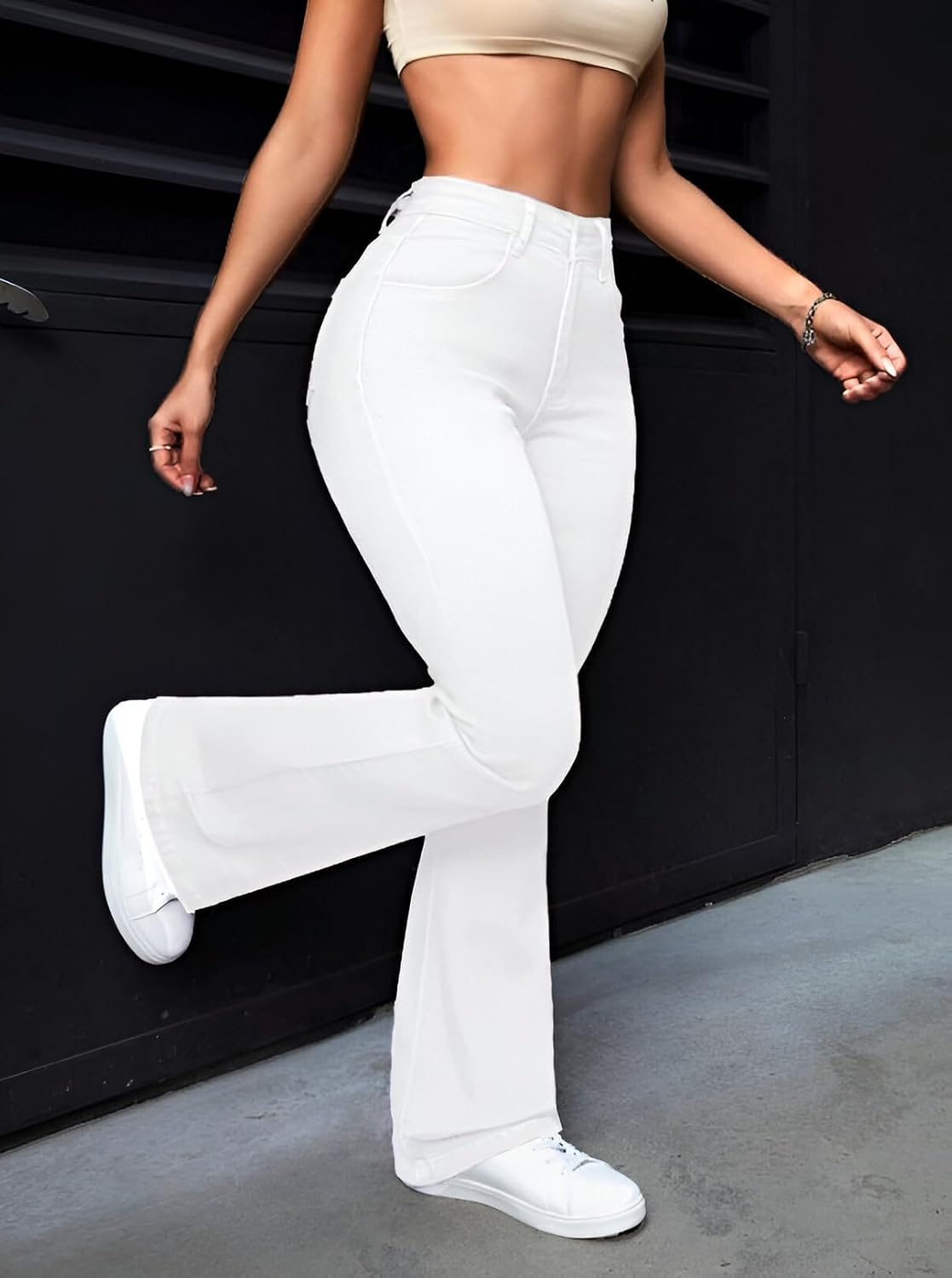 Women High-Waist Bootcut Flared Jeans - Image 33