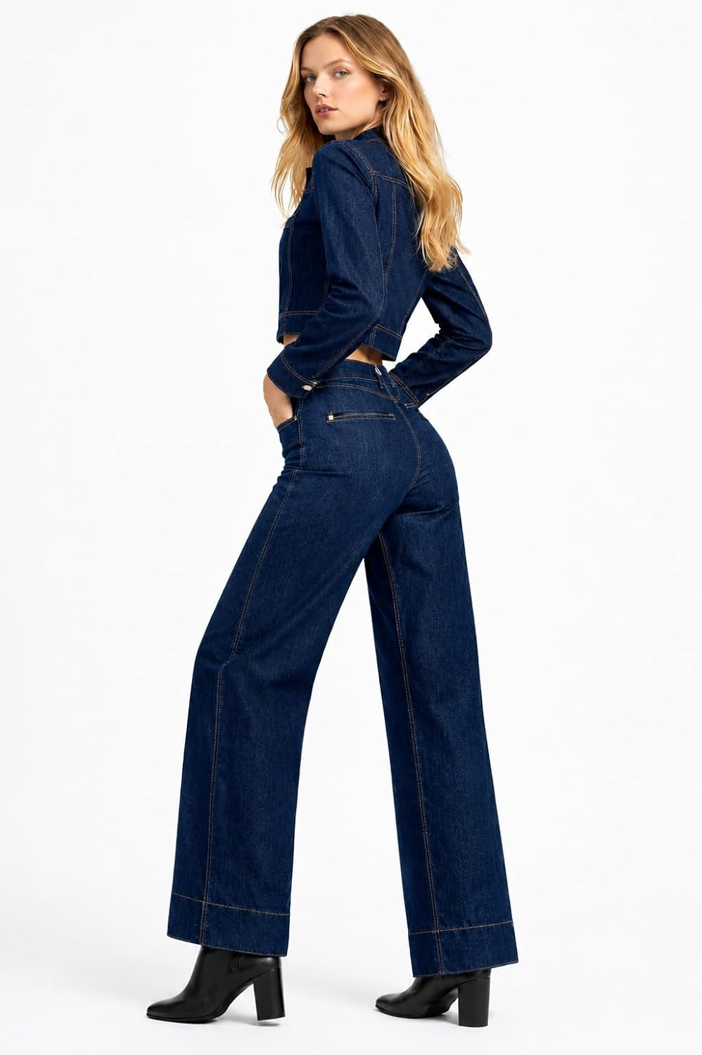 Women High-Waist Bootcut Flared Jeans - Image 37