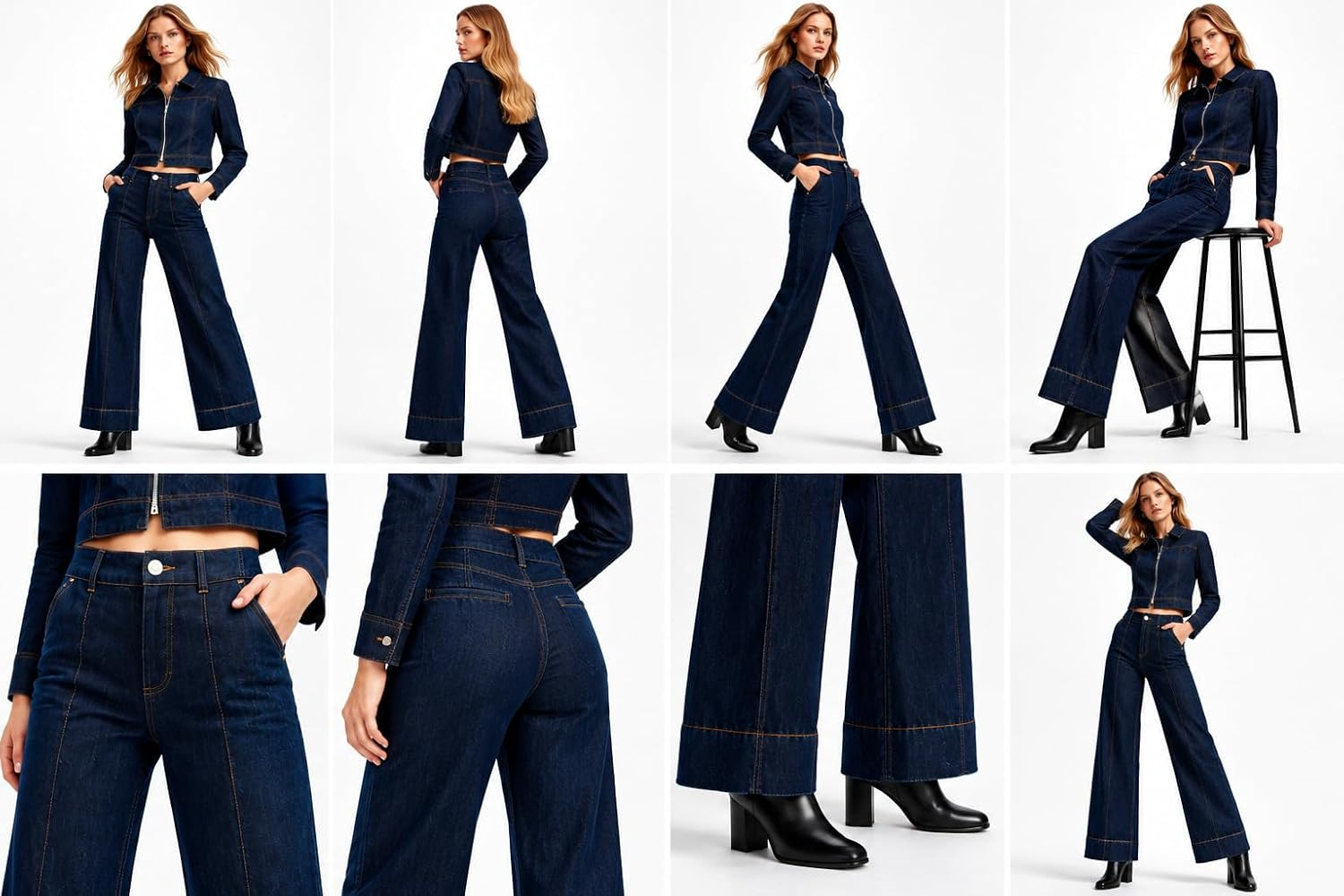 Women High-Waist Bootcut Flared Jeans - Image 41