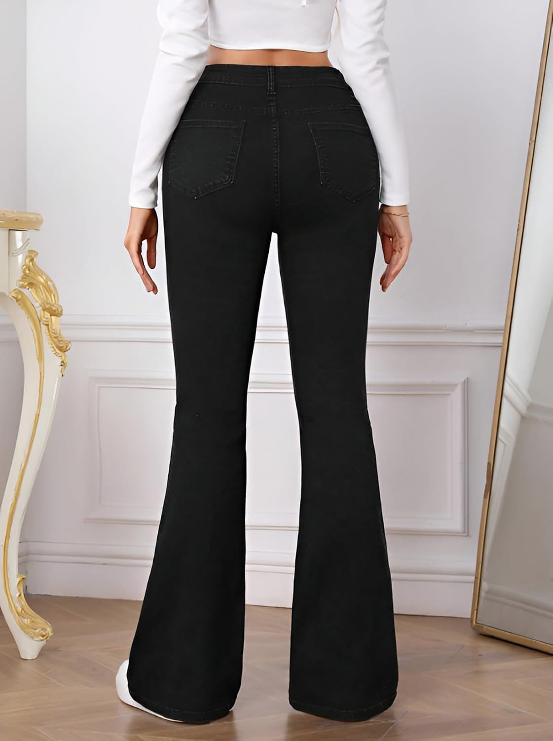 Women High-Waist Bootcut Flared Jeans - Image 45
