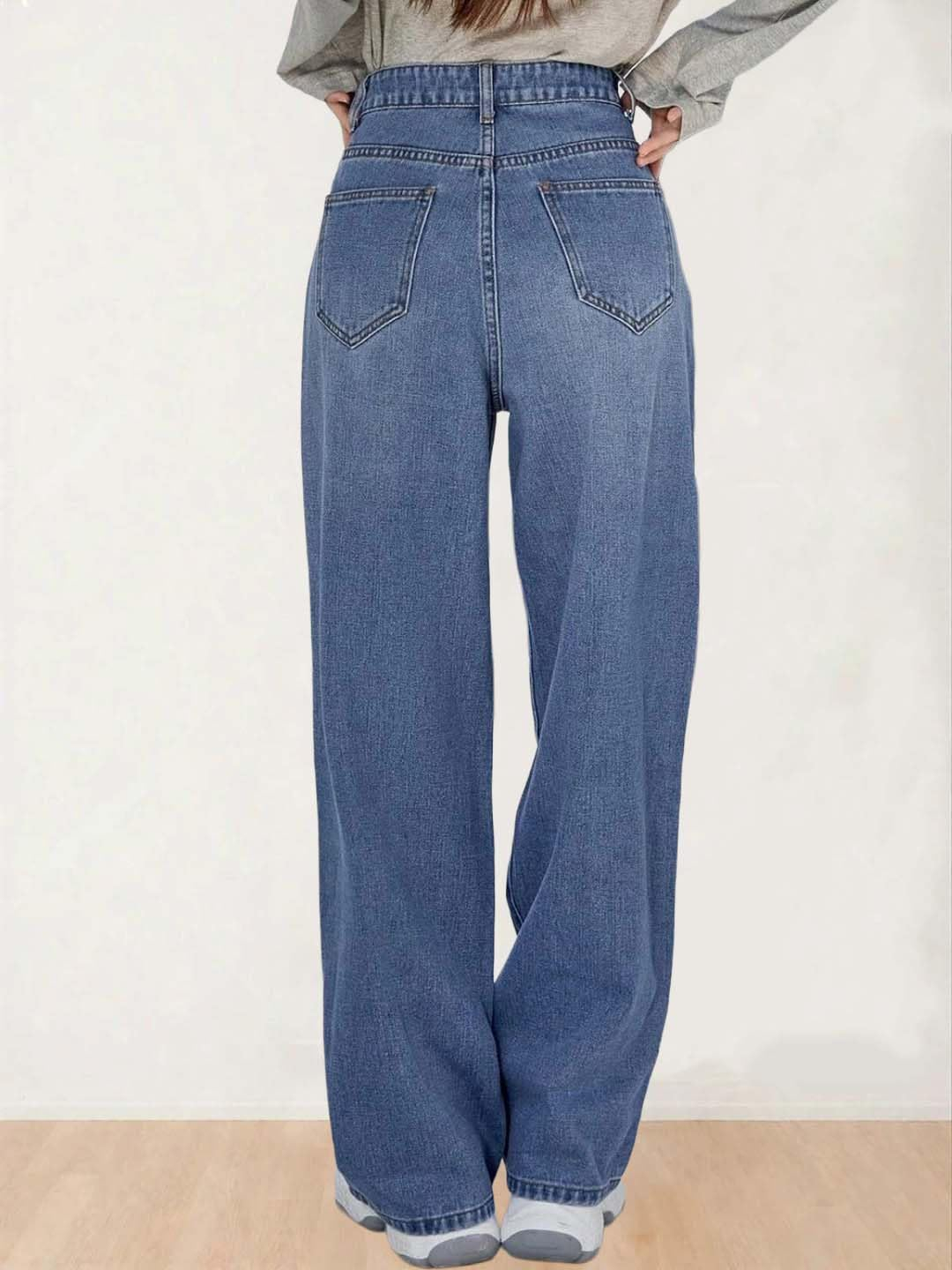 Women Everyday Straight Denim Jeans - Image 9