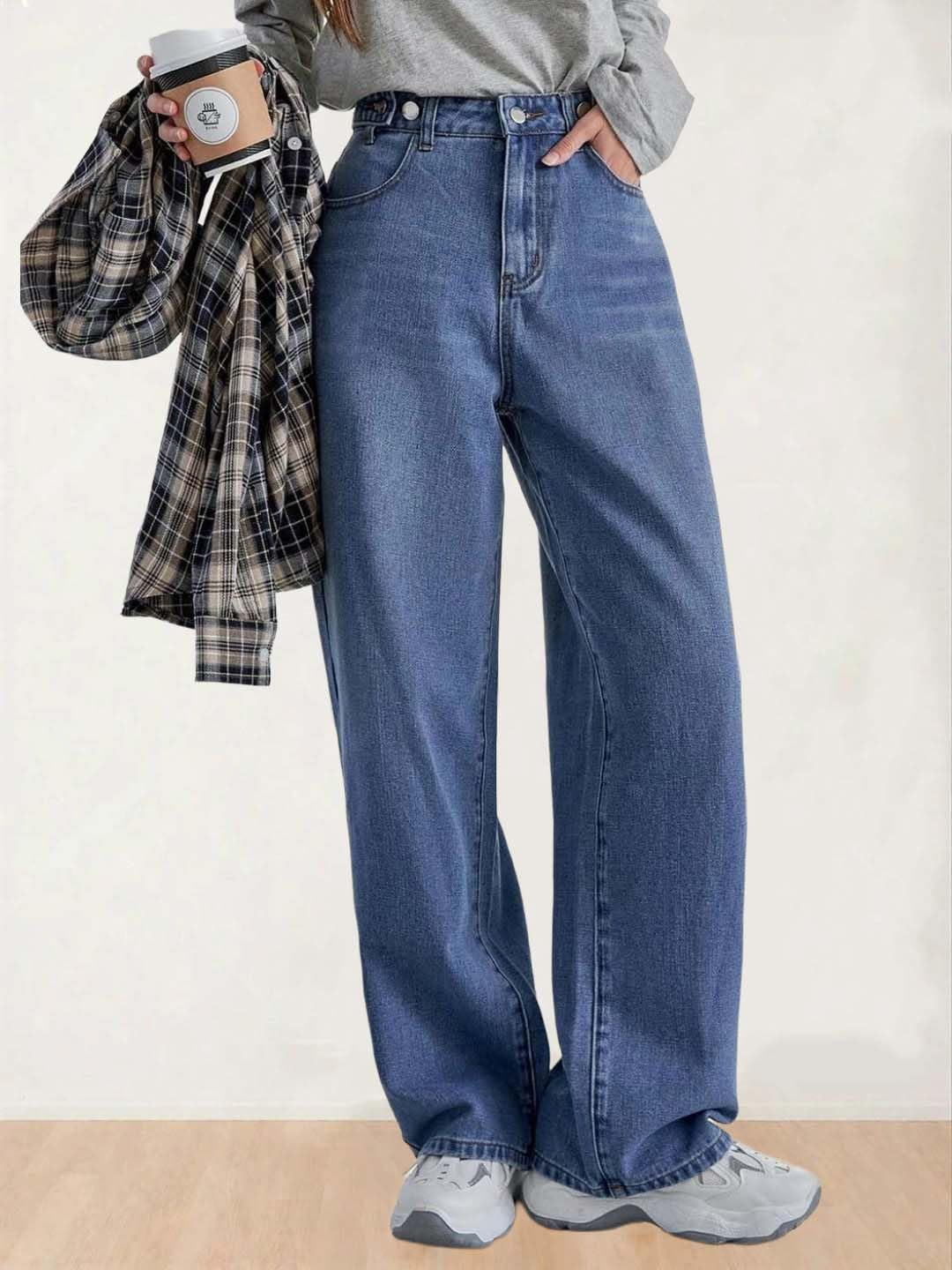 Women Everyday Straight Denim Jeans - Image 10
