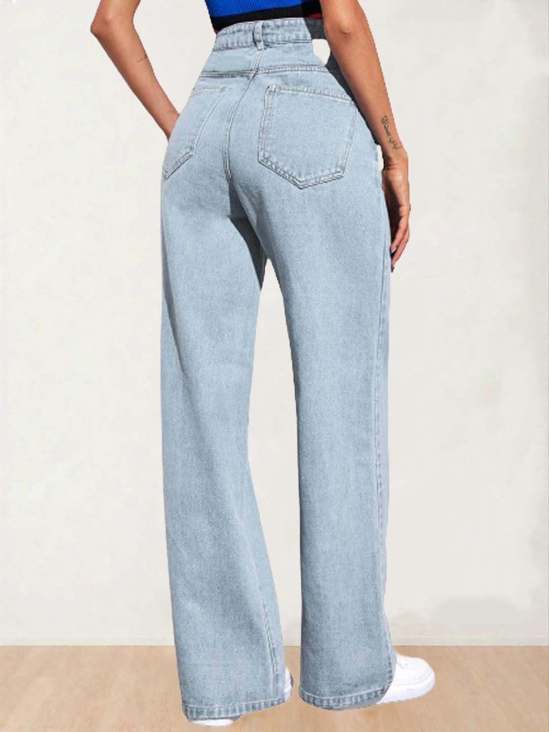 Women Everyday Straight Denim Jeans - Image 21