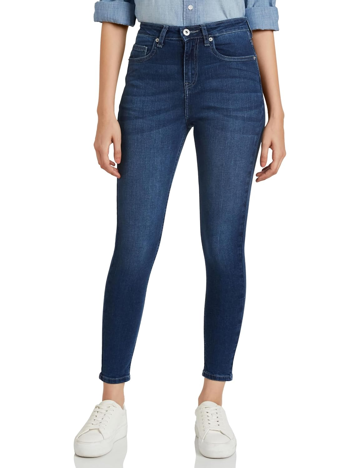 Women High-Rise Skinny Stretch Jeans