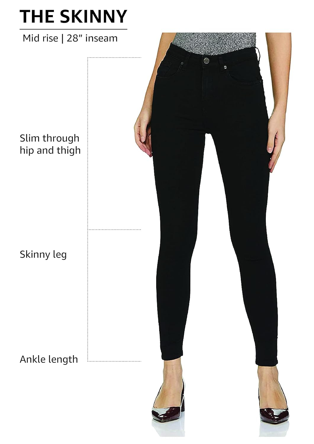 Women High-Rise Skinny Stretch Jeans - Image 5