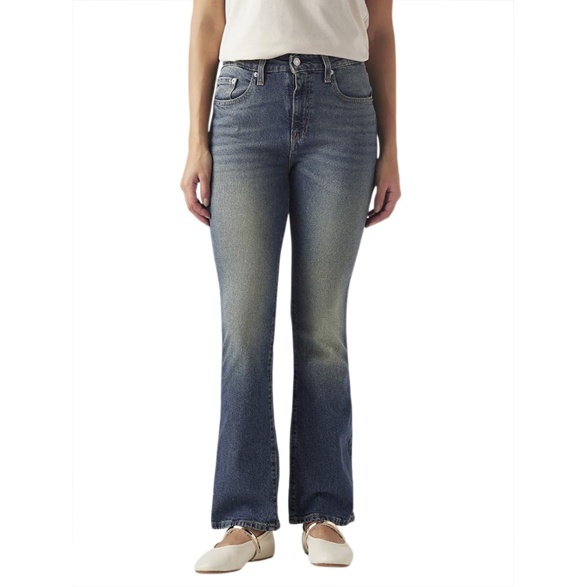Women High-Rise Flared Fit Jeans - Image 16