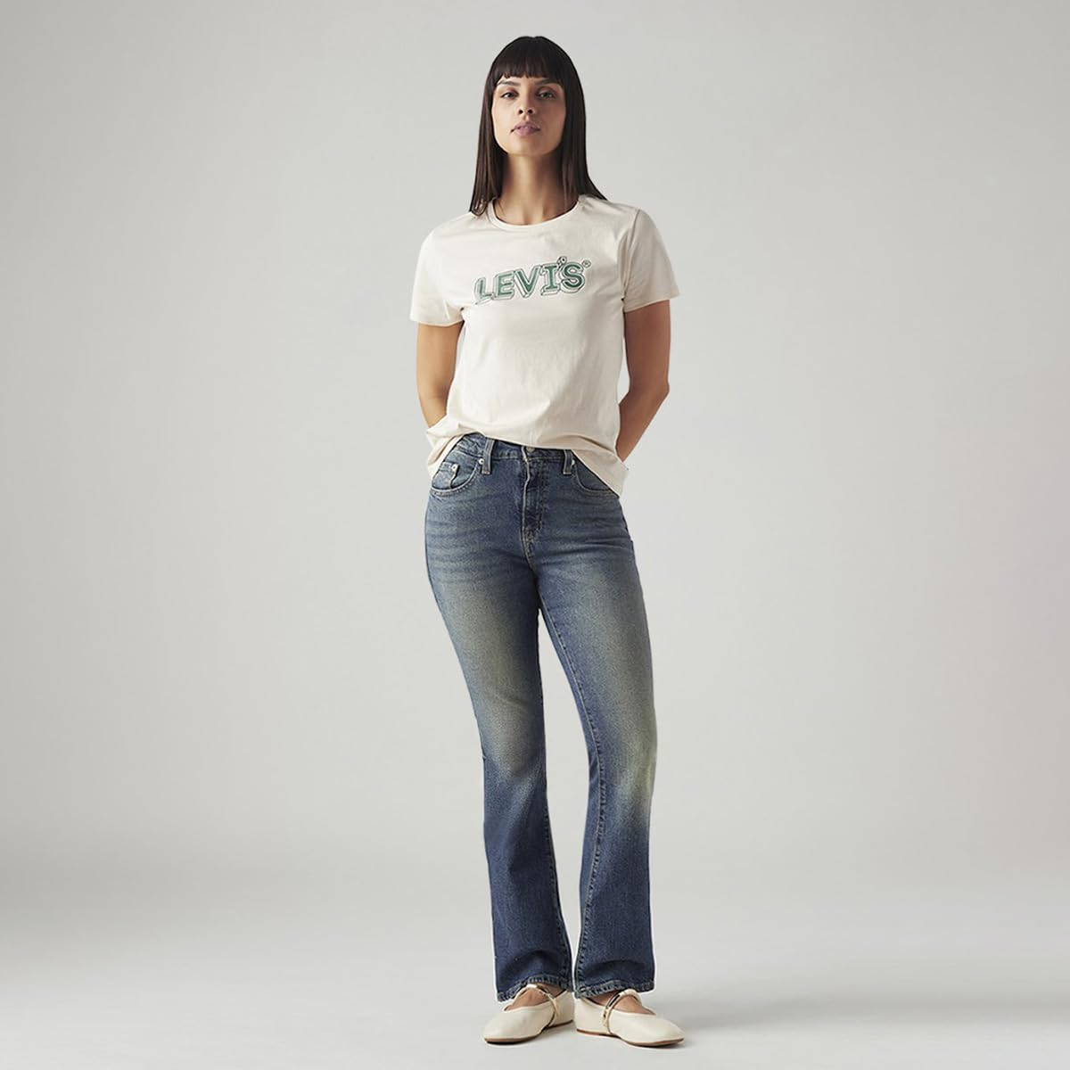 Women High-Rise Flared Fit Jeans - Image 20