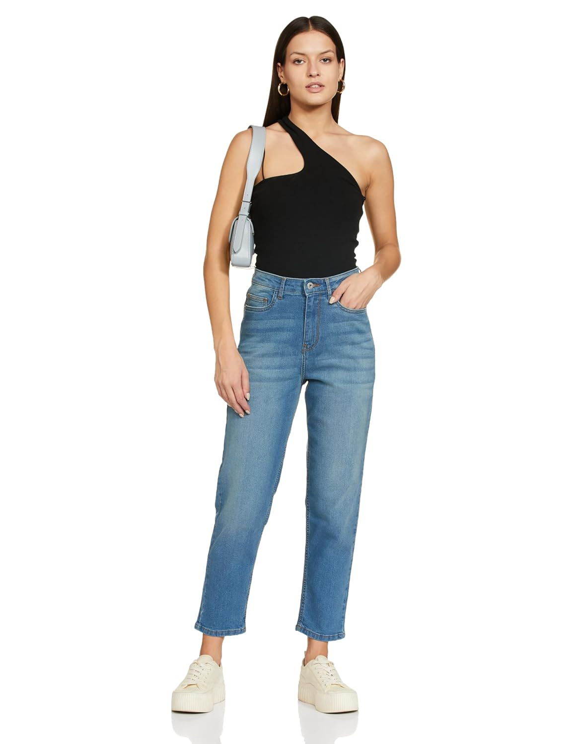 Women Mid-Rise Loose Flared Jeans - Image 29