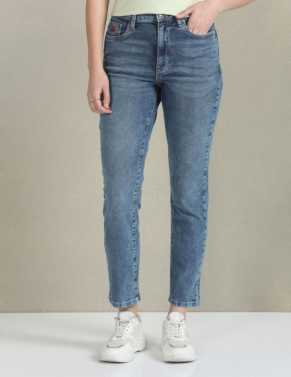 Women Slim Fit High-Rise Denim Jeans - Image 2