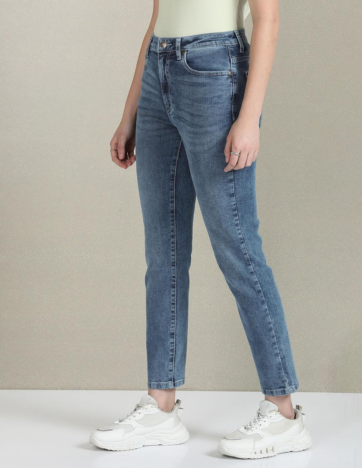 Women Slim Fit High-Rise Denim Jeans - Image 5