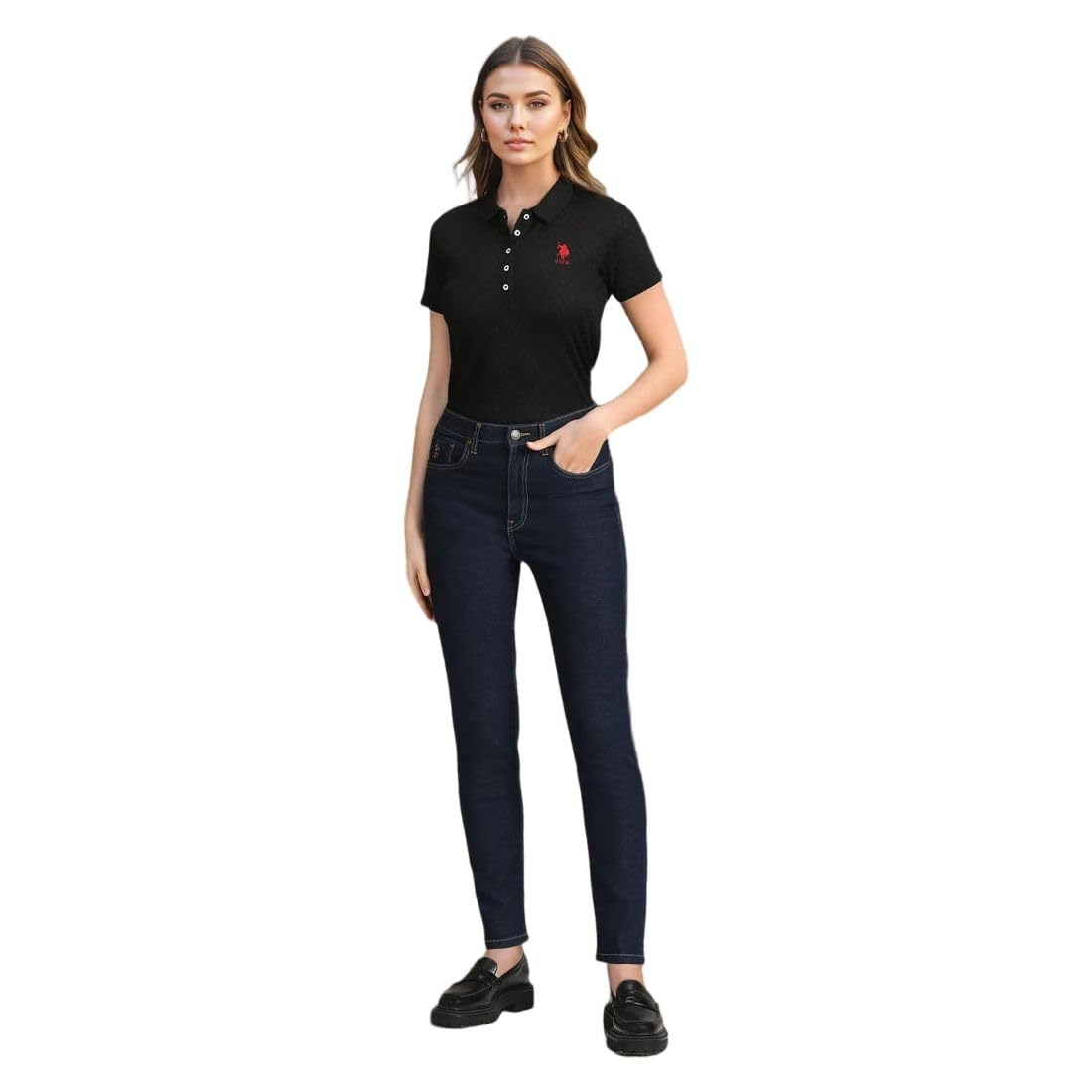 Women Slim Fit High-Rise Denim Jeans - Image 7
