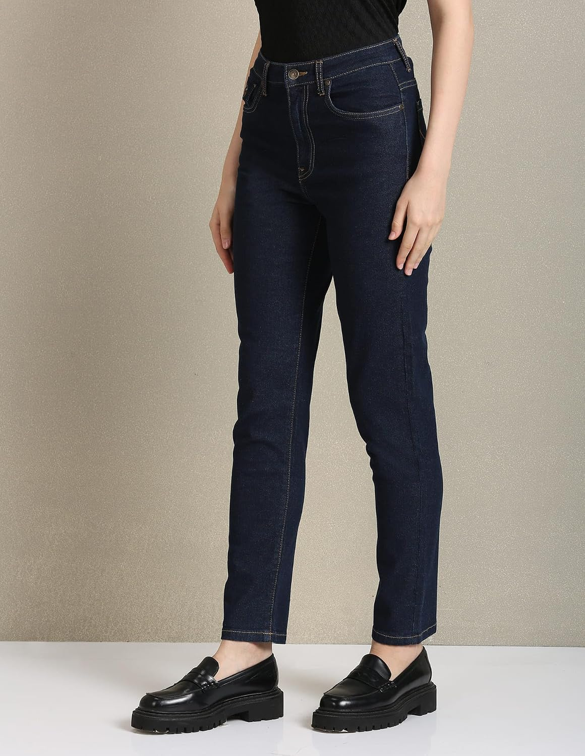Women Slim Fit High-Rise Denim Jeans - Image 9