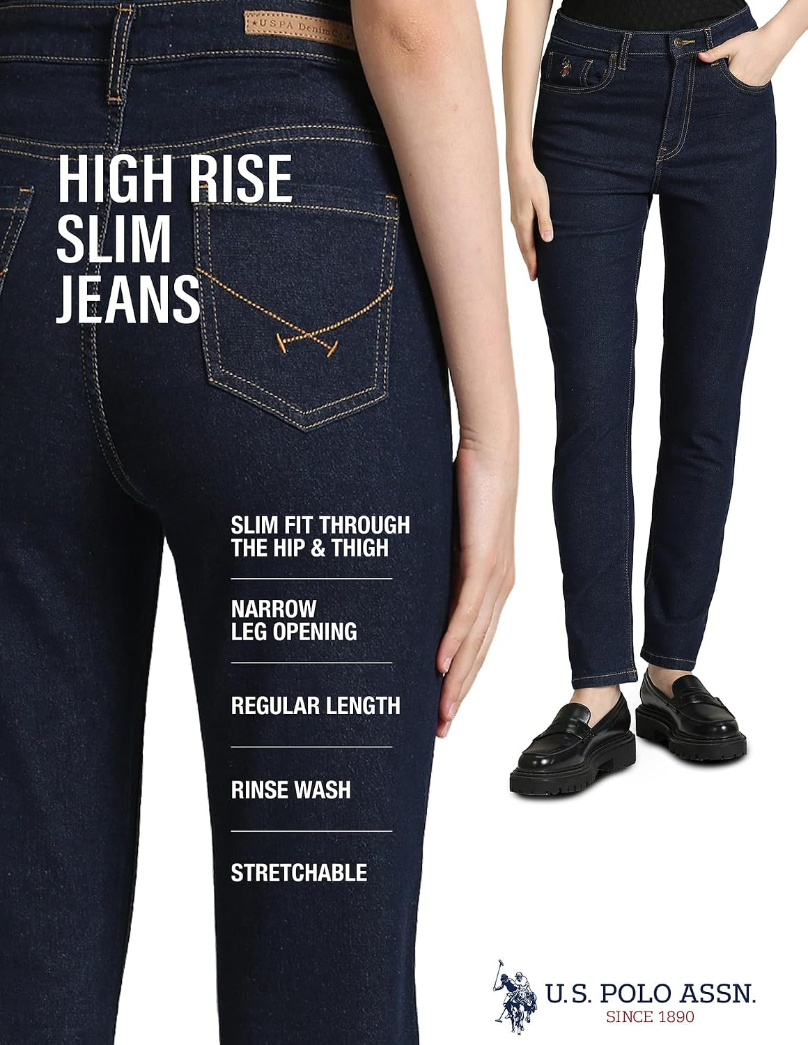 Women Slim Fit High-Rise Denim Jeans - Image 15
