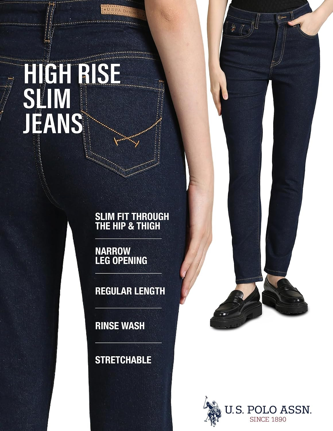 Women Slim Fit High-Rise Denim Jeans - Image 16