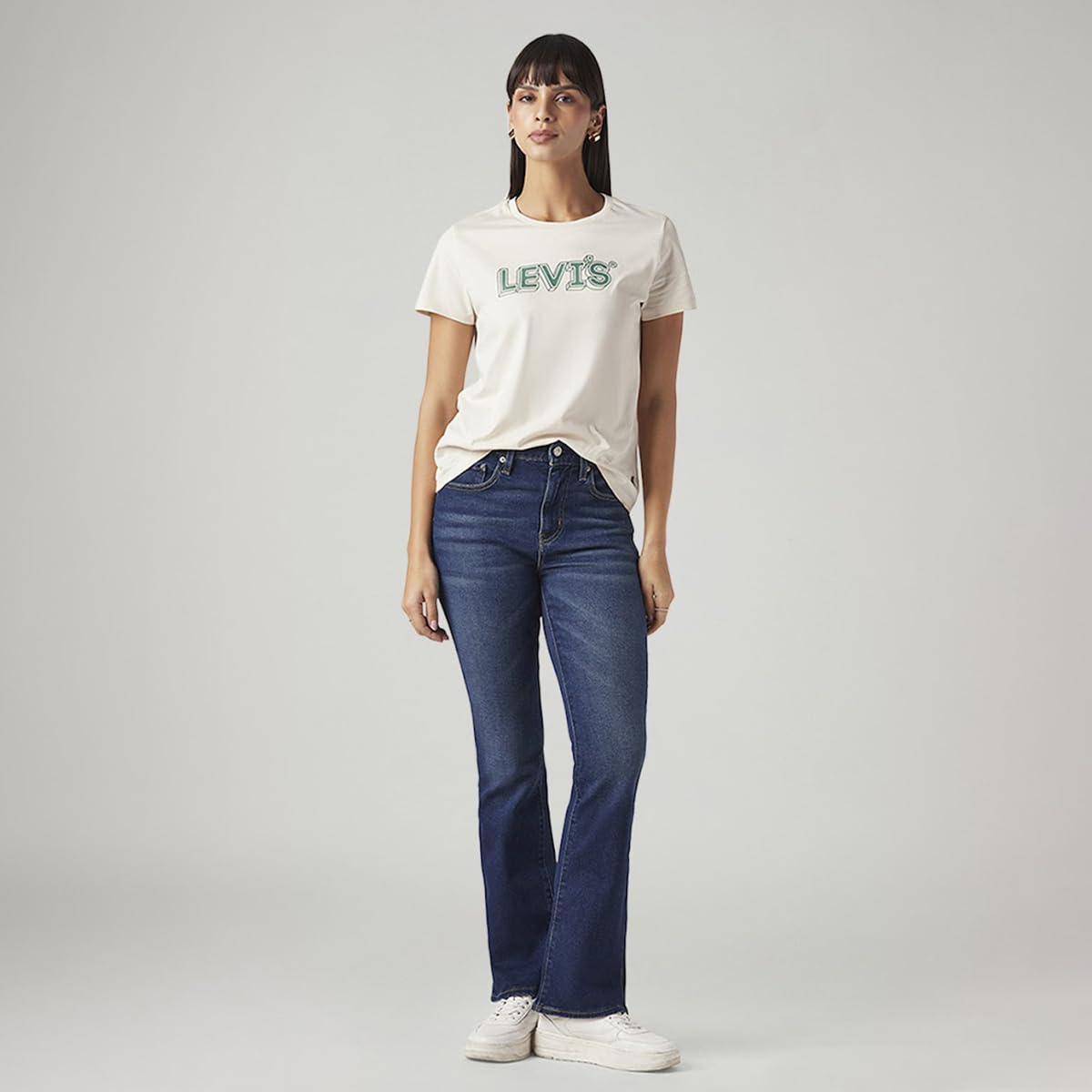 Women Blue High-Rise Flared Jeans - Image 5