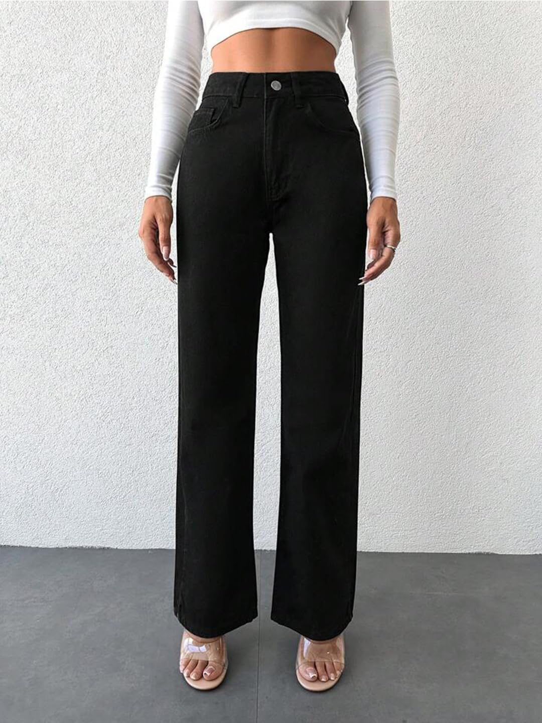 Women High-Waist Wide Leg Flared Jeans - Image 13
