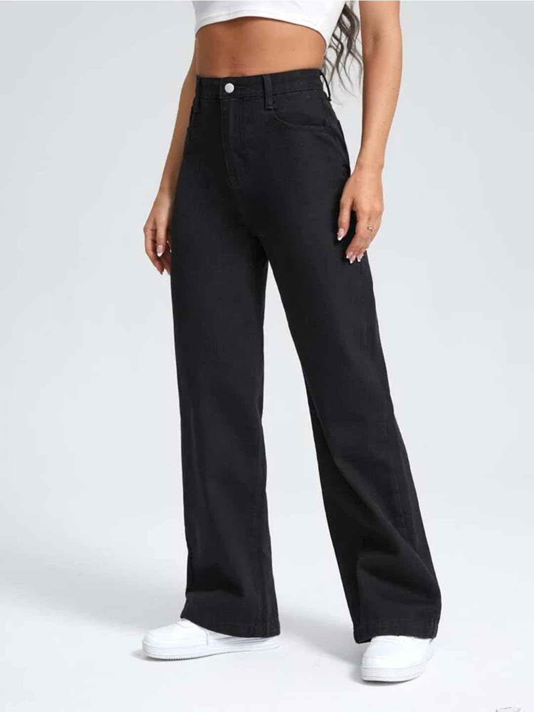 Women High-Waist Wide Leg Flared Jeans - Image 26