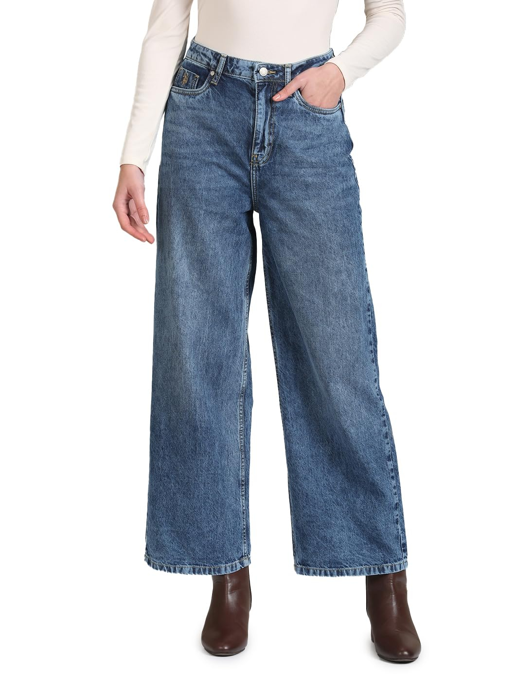 Women Classic High-Rise Regular Jeans