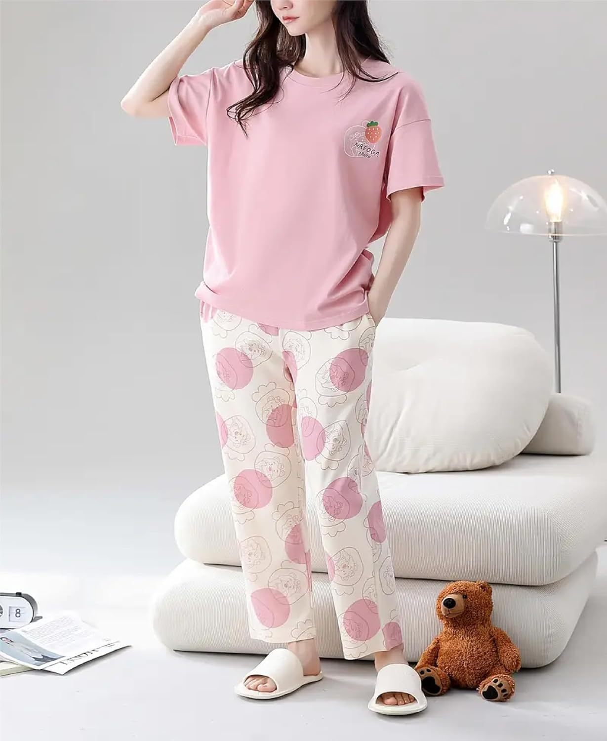 Women Full Sleeve Printed Night Suit Set - Image 14