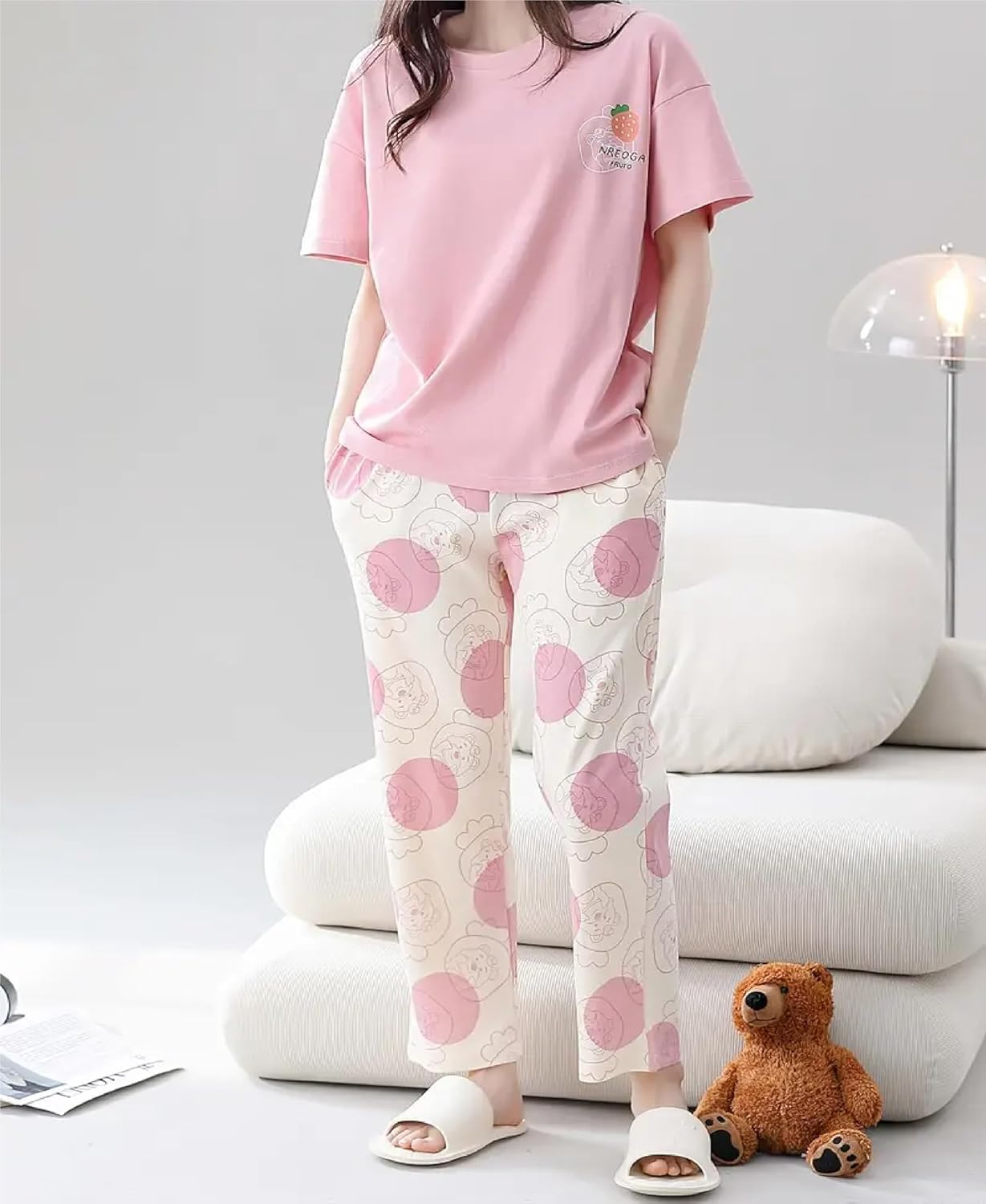 Women Full Sleeve Printed Night Suit Set - Image 15