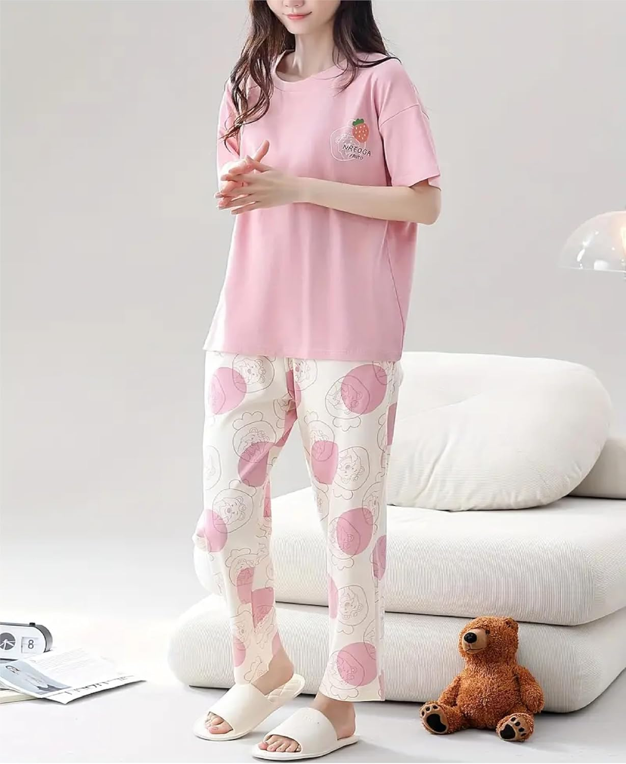 Women Full Sleeve Printed Night Suit Set - Image 16