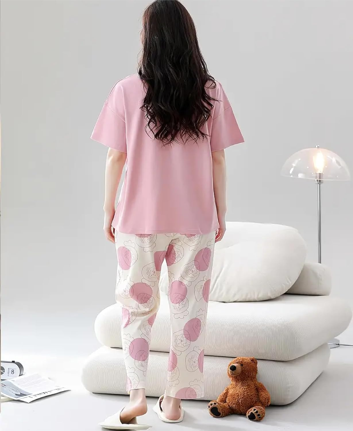 Women Full Sleeve Printed Night Suit Set - Image 17