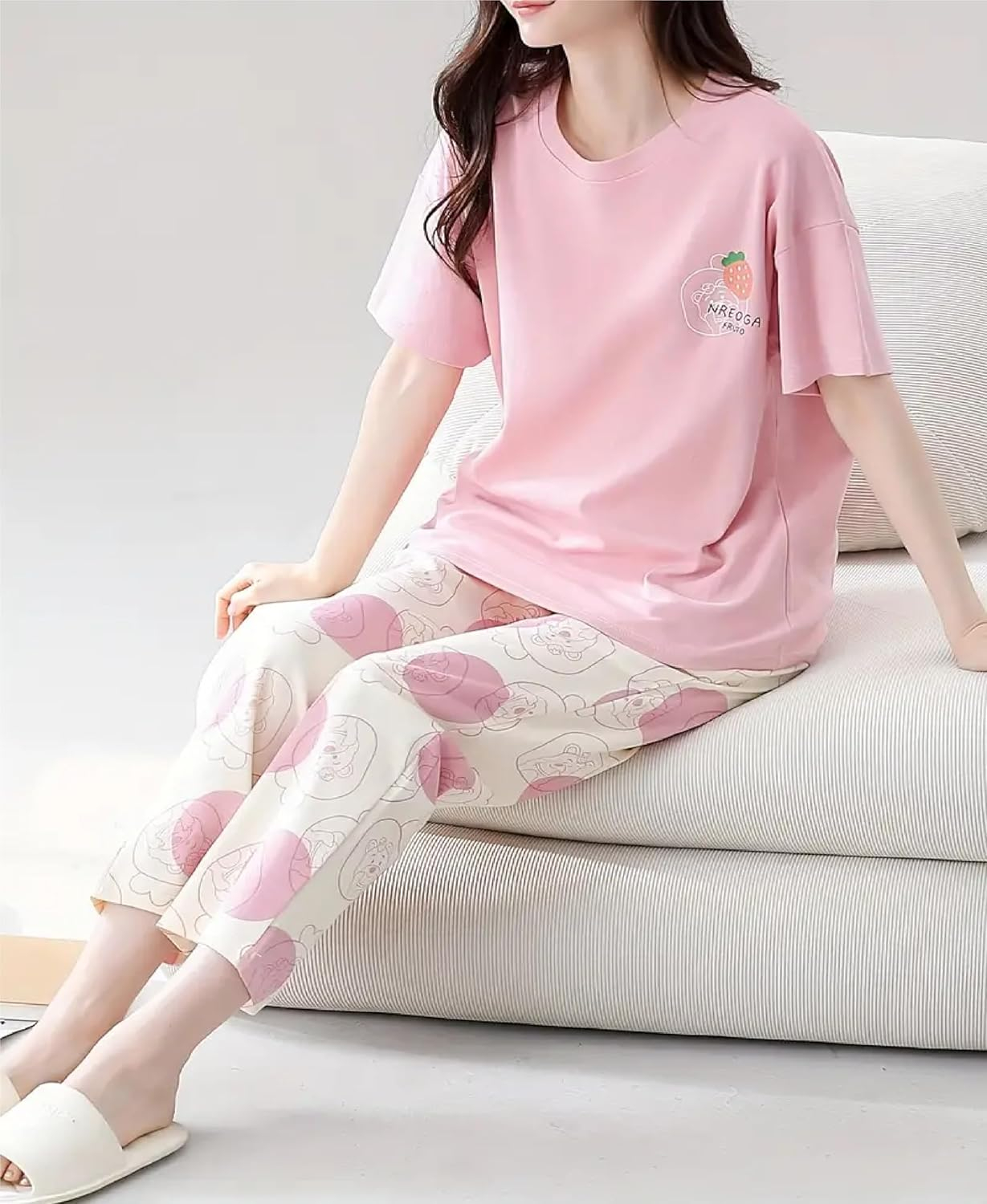 Women Full Sleeve Printed Night Suit Set - Image 18