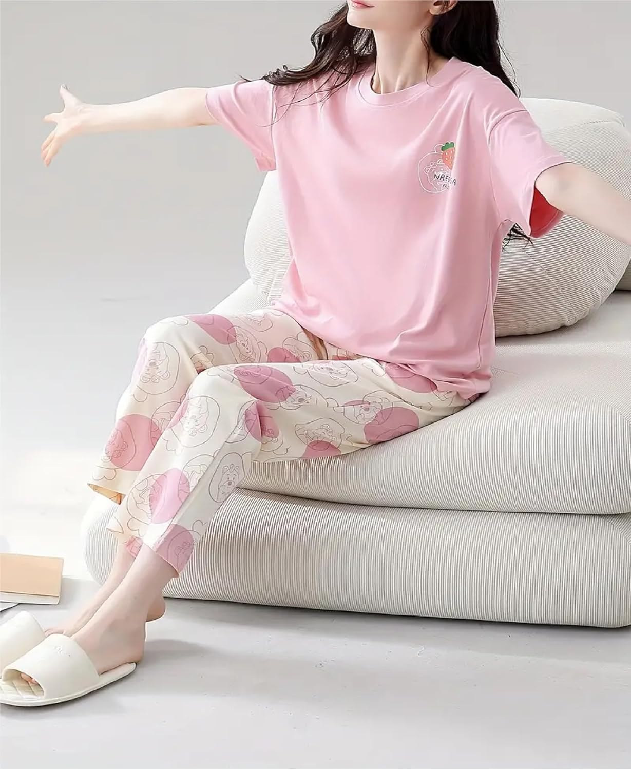 Women Full Sleeve Printed Night Suit Set - Image 19