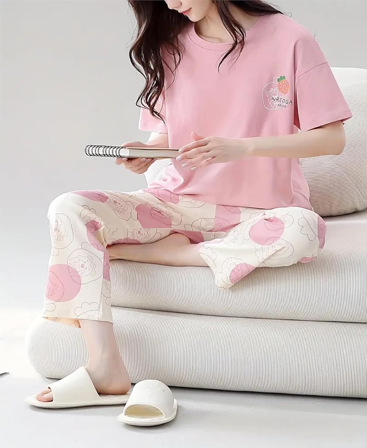 Women Full Sleeve Printed Night Suit Set - Image 20