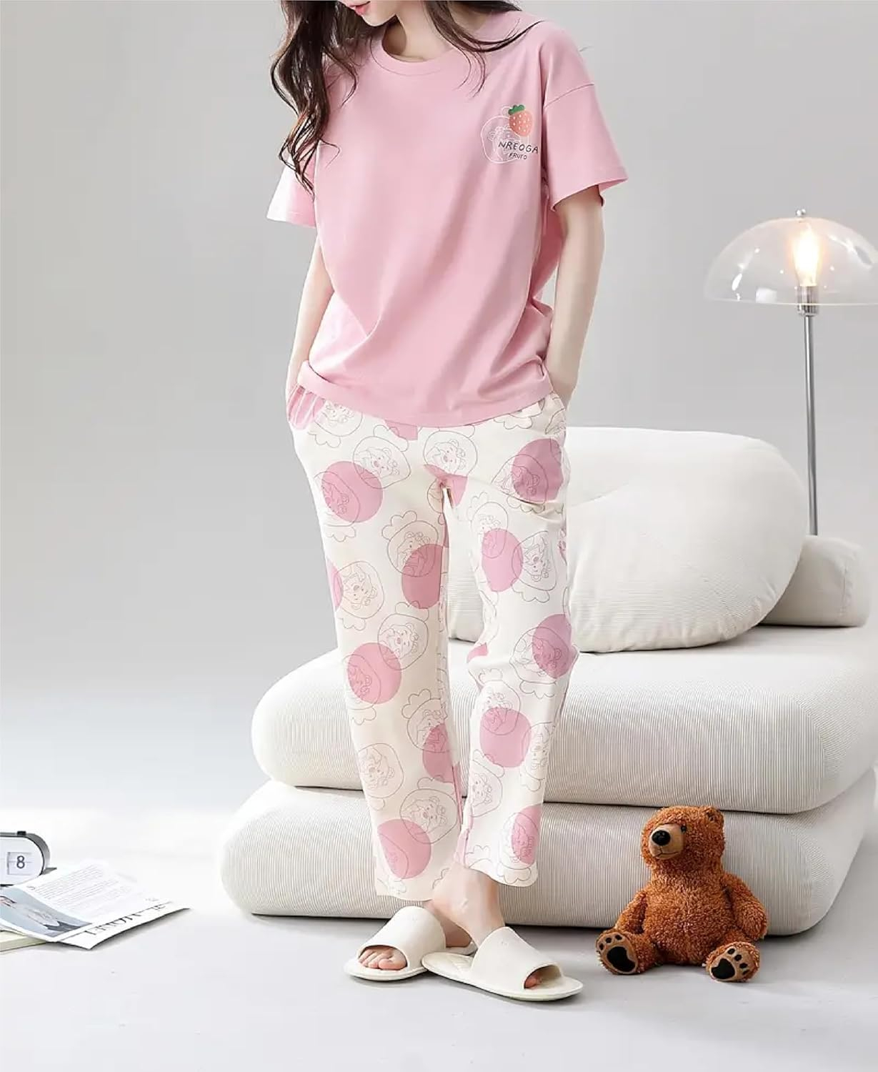 Women Full Sleeve Printed Night Suit Set - Image 21