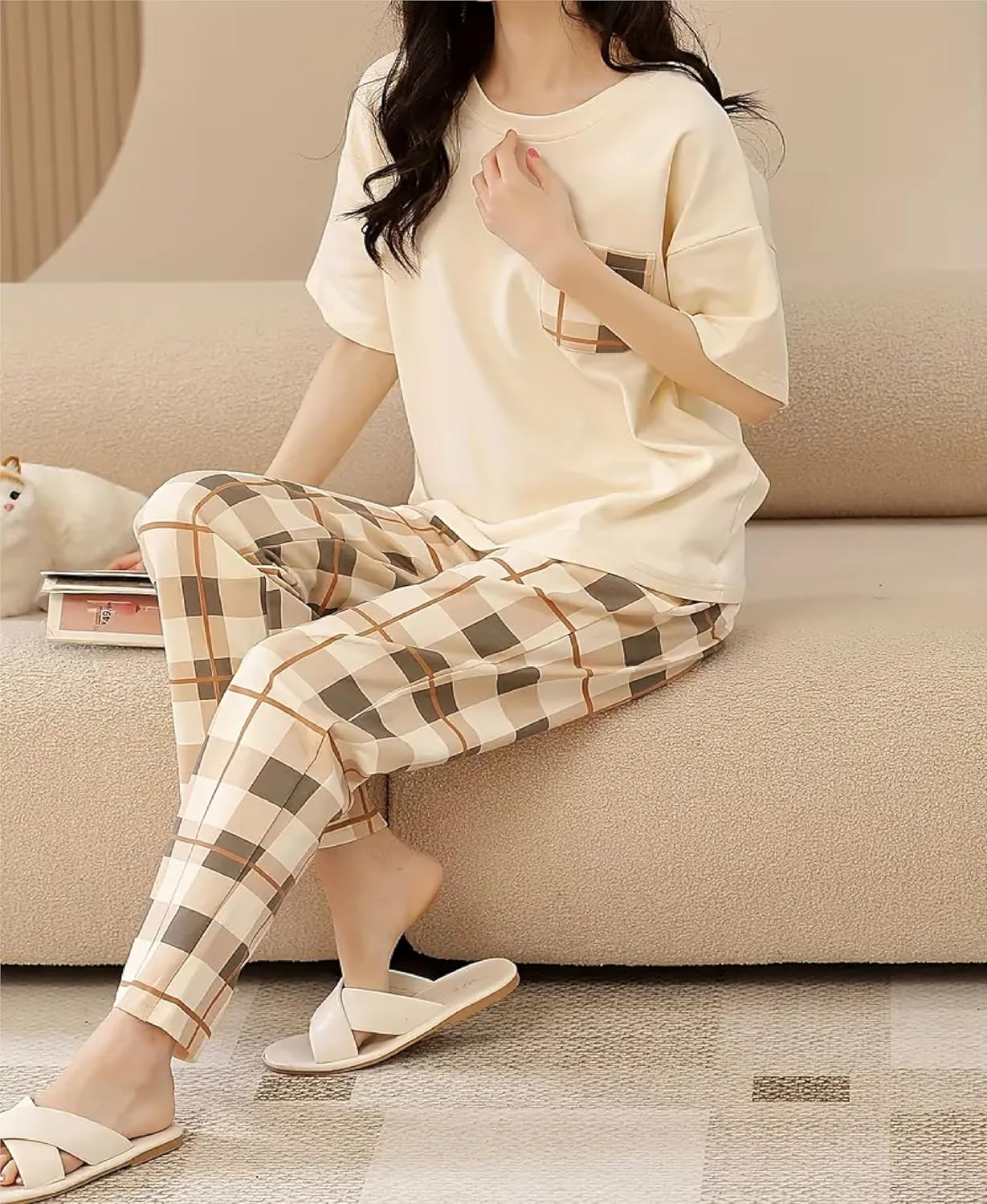 Women Full Sleeve Printed Night Suit Set - Image 26