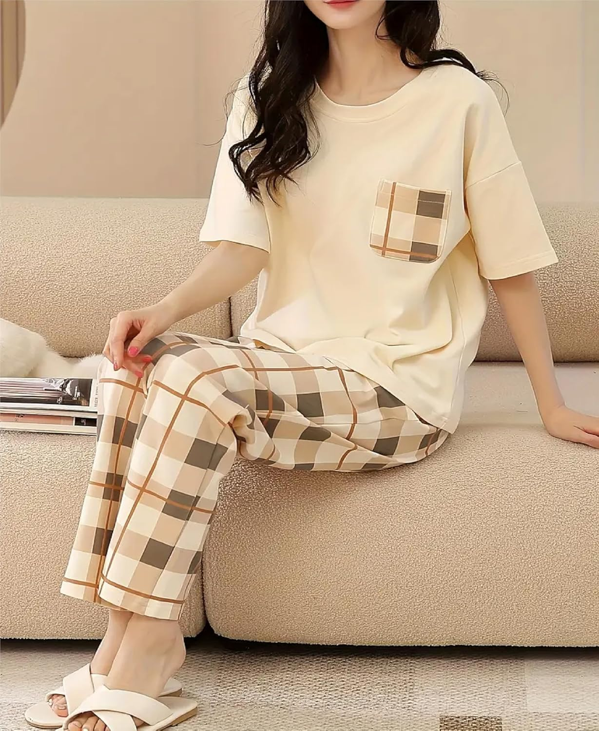 Women Full Sleeve Printed Night Suit Set - Image 27