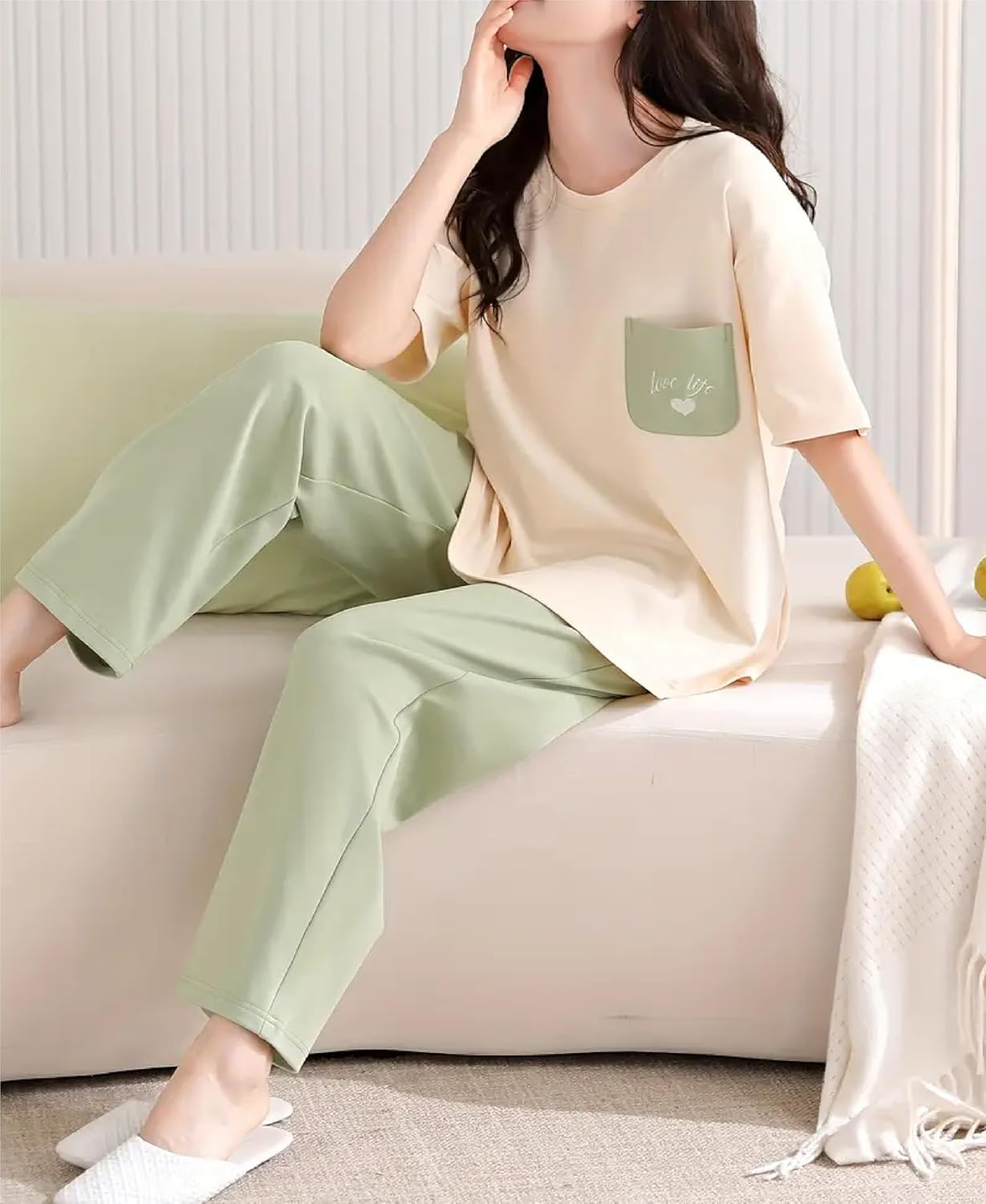 Women Full Sleeve Printed Night Suit Set - Image 33