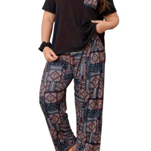 Women Cotton Blend Printed Night Suit Set