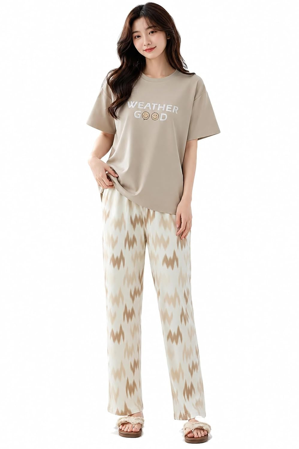 Women Cotton Blend Printed Night Suit Set - Image 7