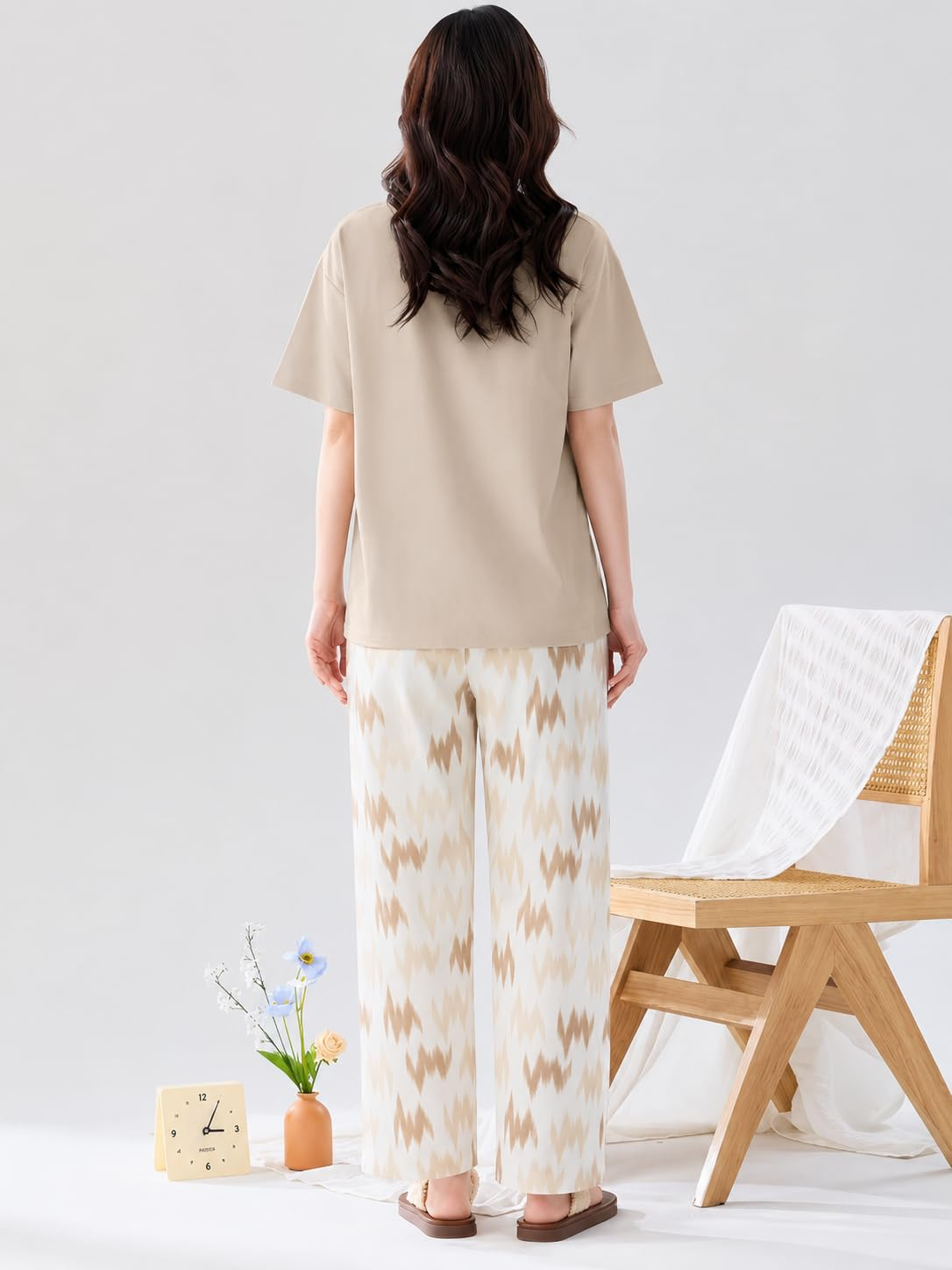 Women Cotton Blend Printed Night Suit Set - Image 12