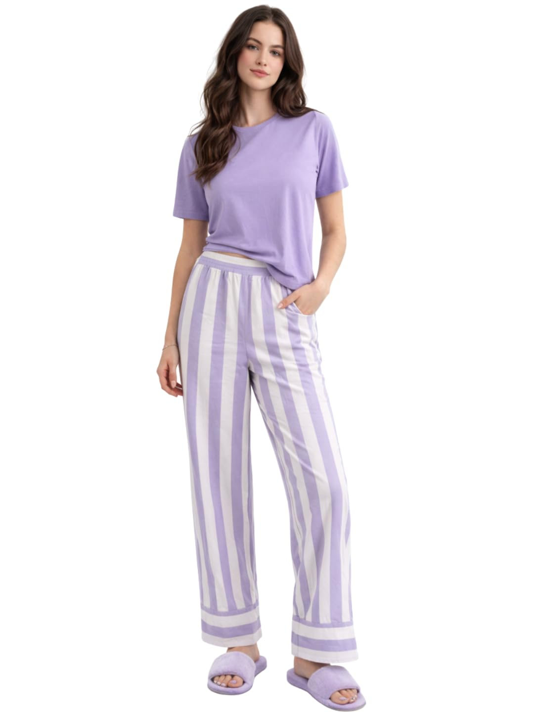 Women Cotton Blend Printed Night Suit Set - Image 19