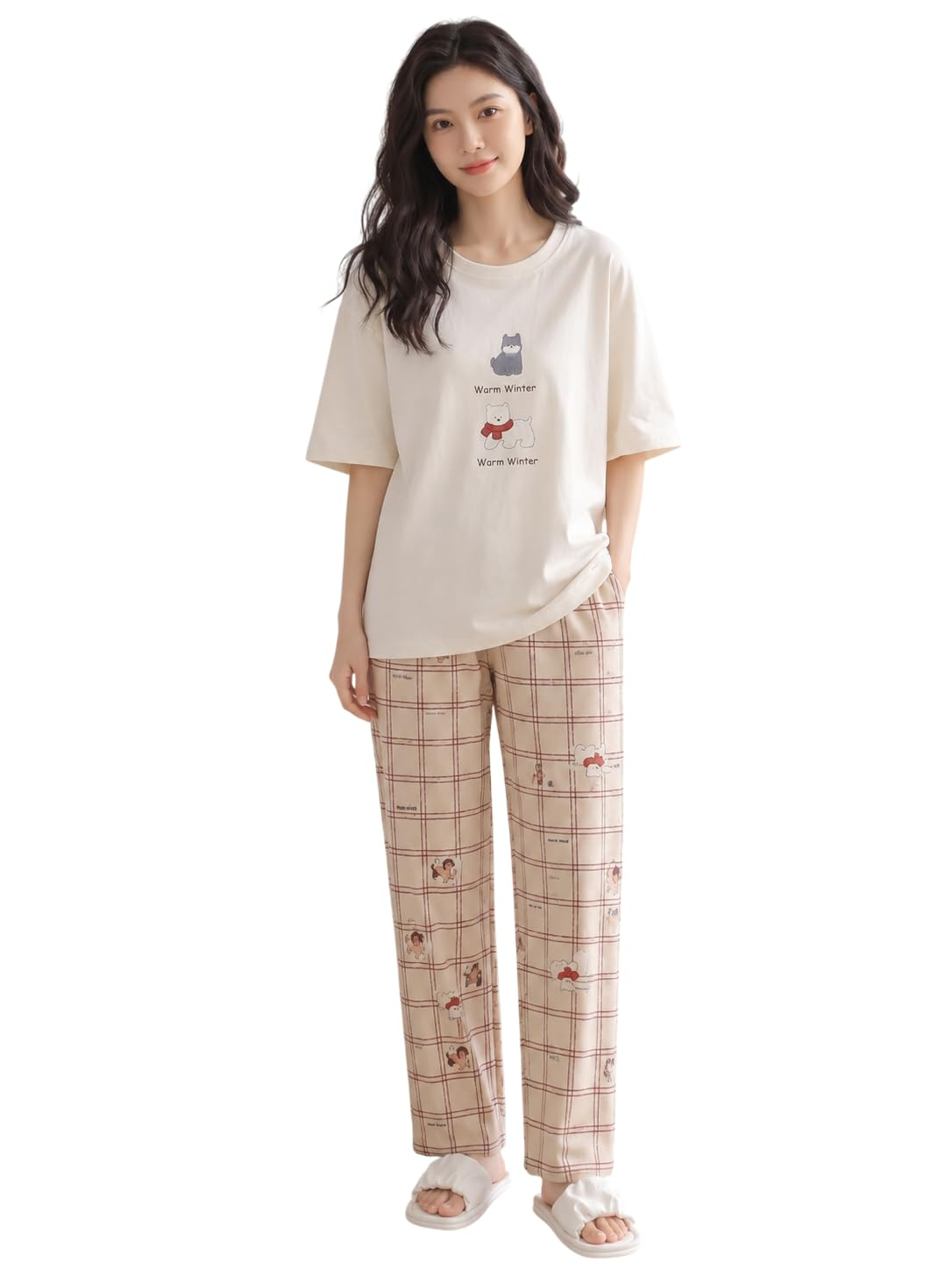 Women Cotton Blend Printed Night Suit Set - Image 24