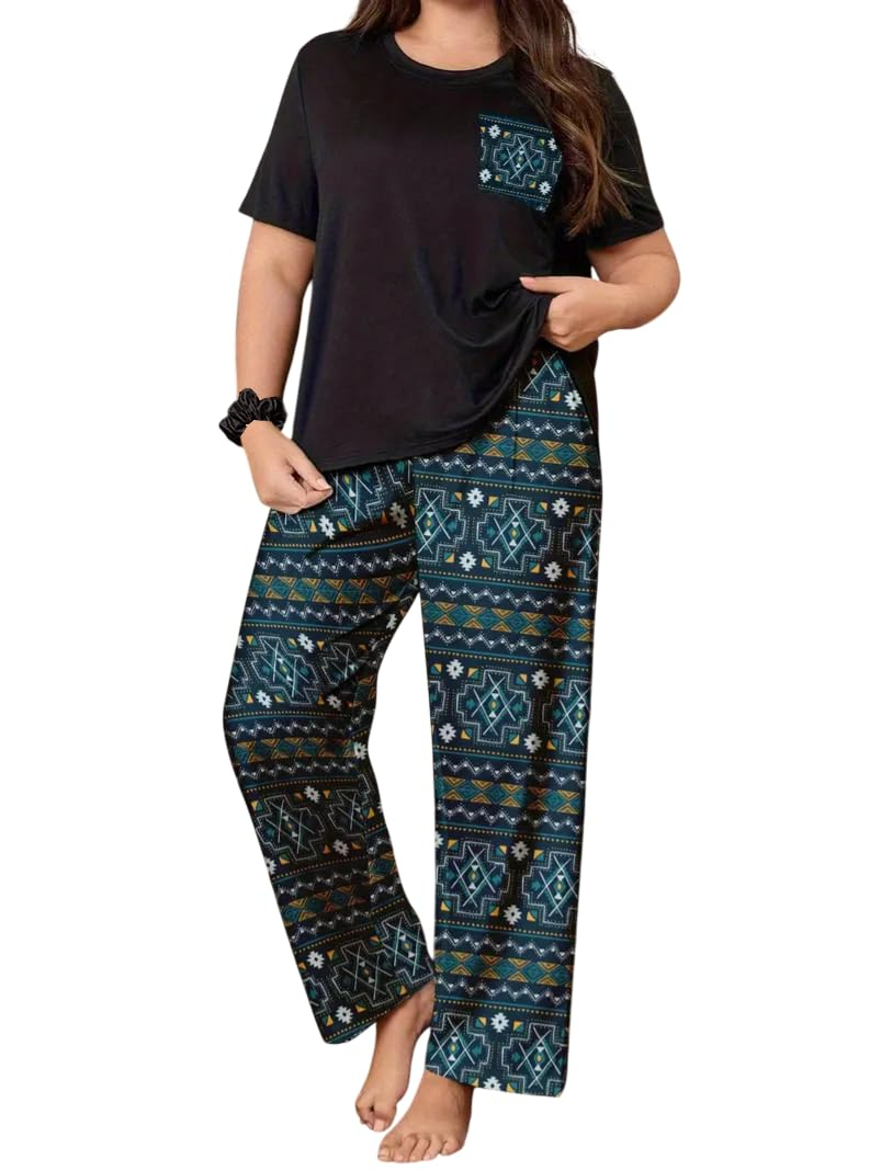 Women Cotton Blend Printed Night Suit Set - Image 39