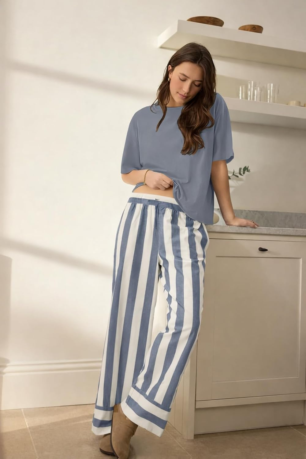 Women Cotton Blend Printed Night Suit Set - Image 46