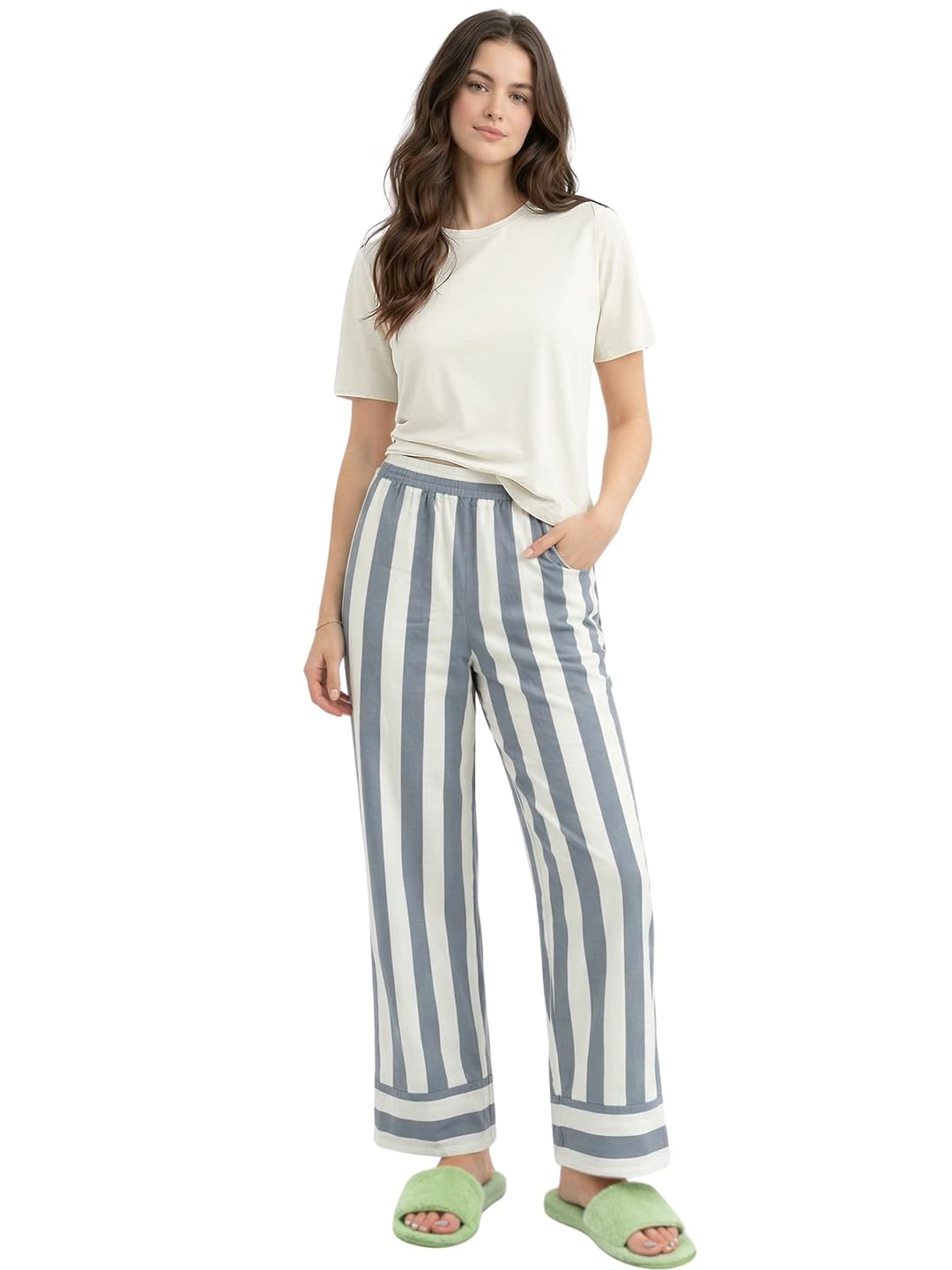 Women Cotton Blend Printed Night Suit Set - Image 51