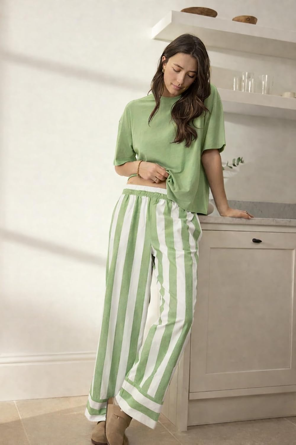 Women Cotton Blend Printed Night Suit Set - Image 58